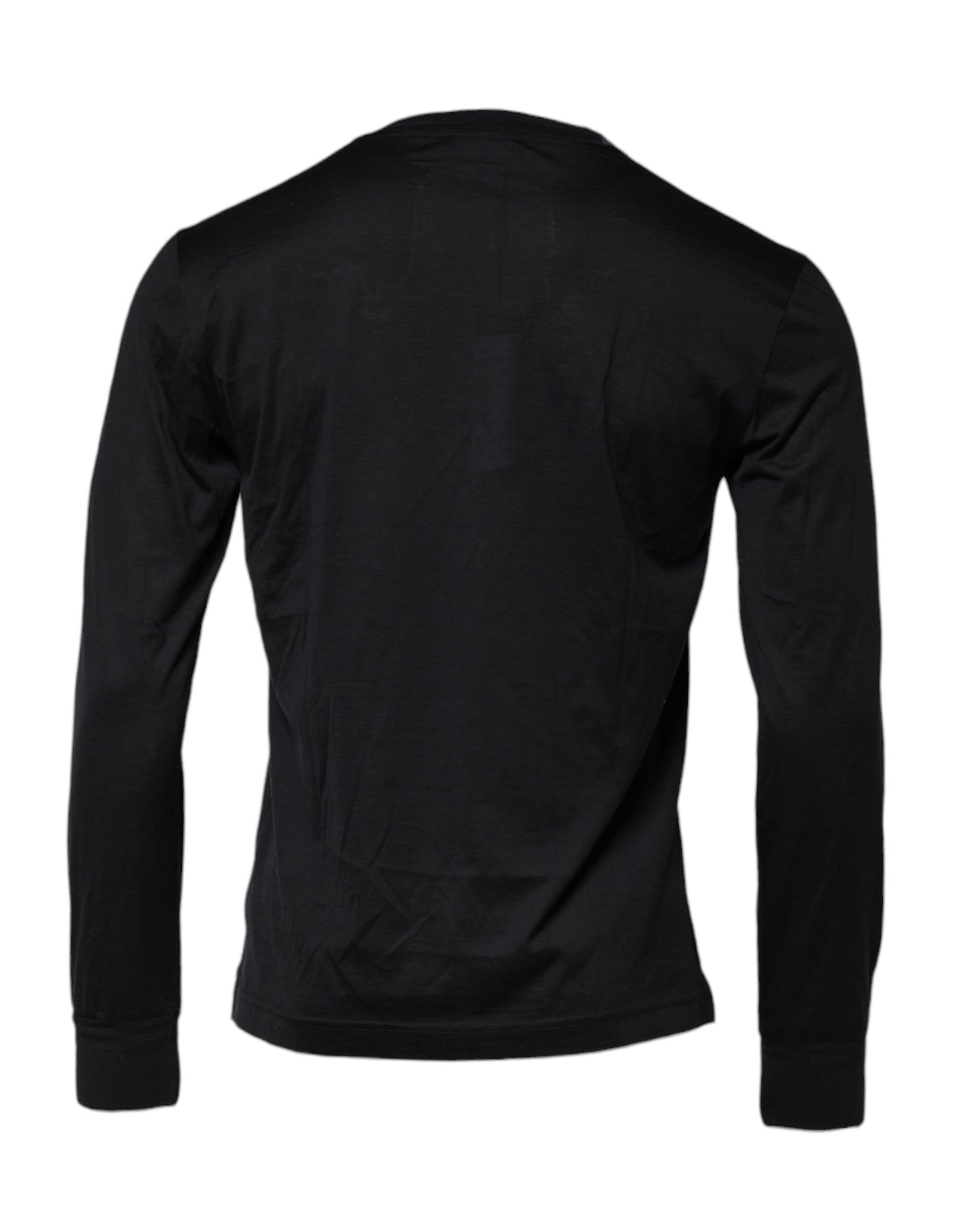 Dark Silk Crew Neck Men Pullover Men's Sweater - Dolce & Gabbana - Modalova