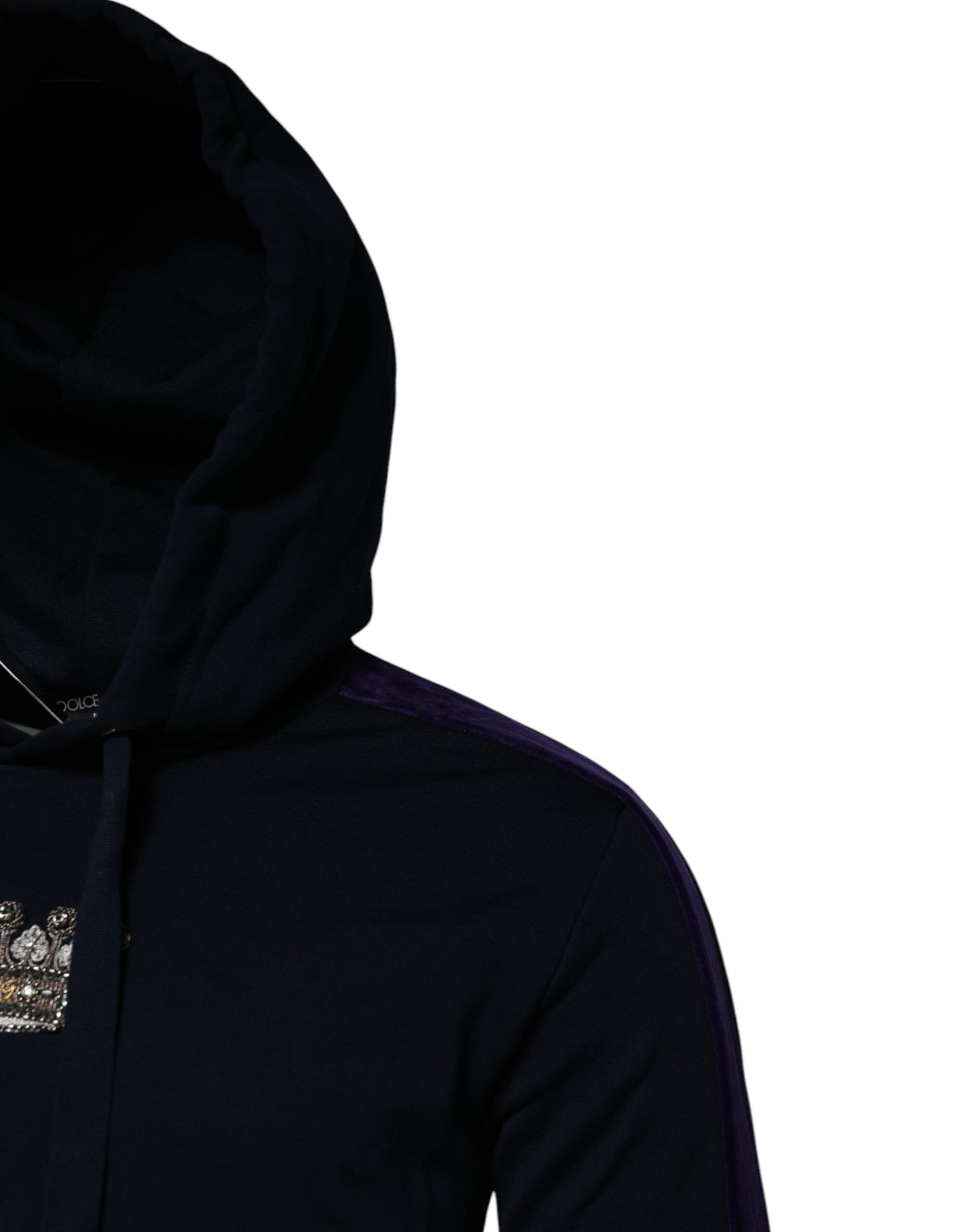 Crown Cotton Hooded Sweatshirt Men's Sweater - Dolce & Gabbana - Modalova