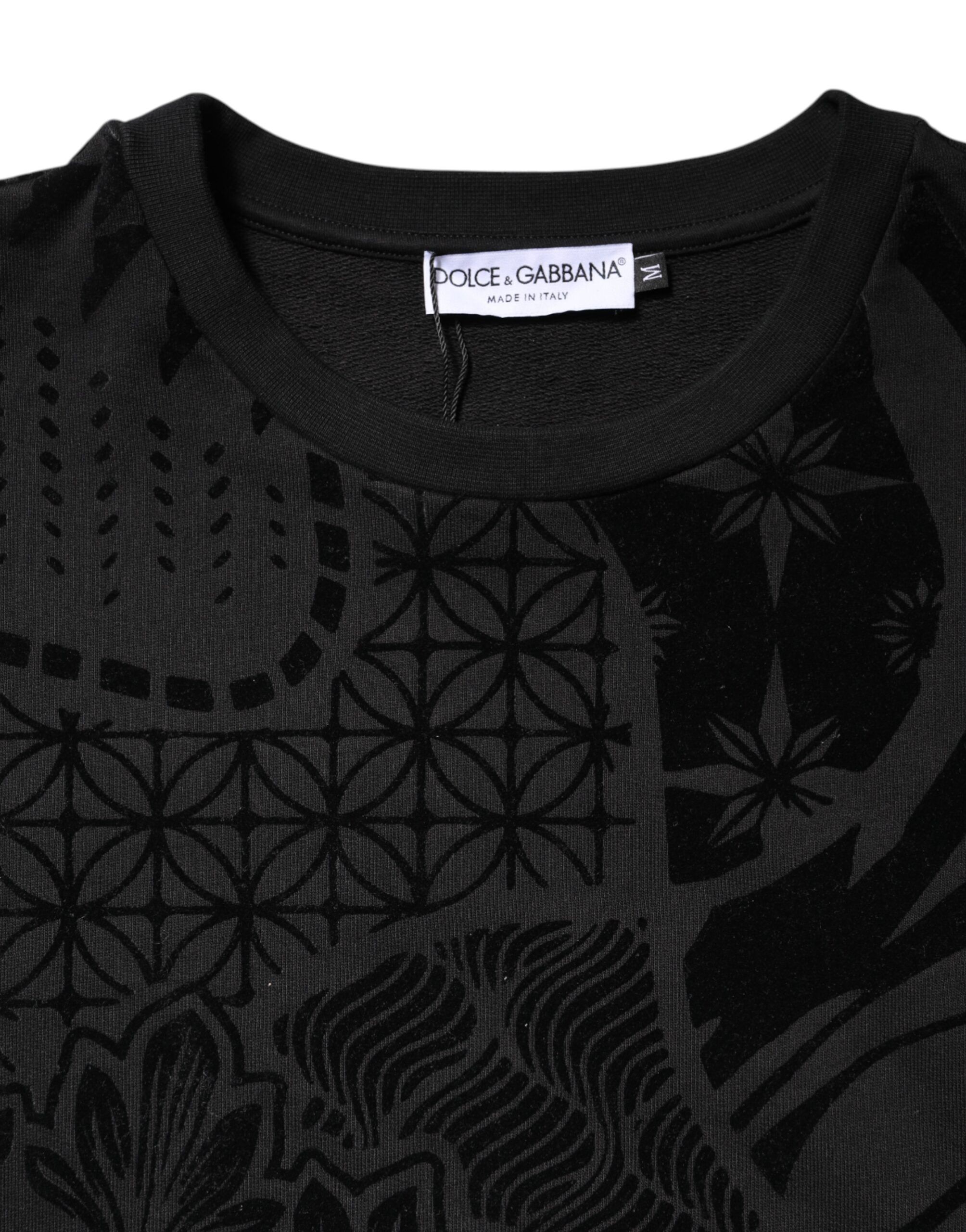 Printed Crew Neck Sweatshirt Men's Sweater - Dolce & Gabbana - Modalova