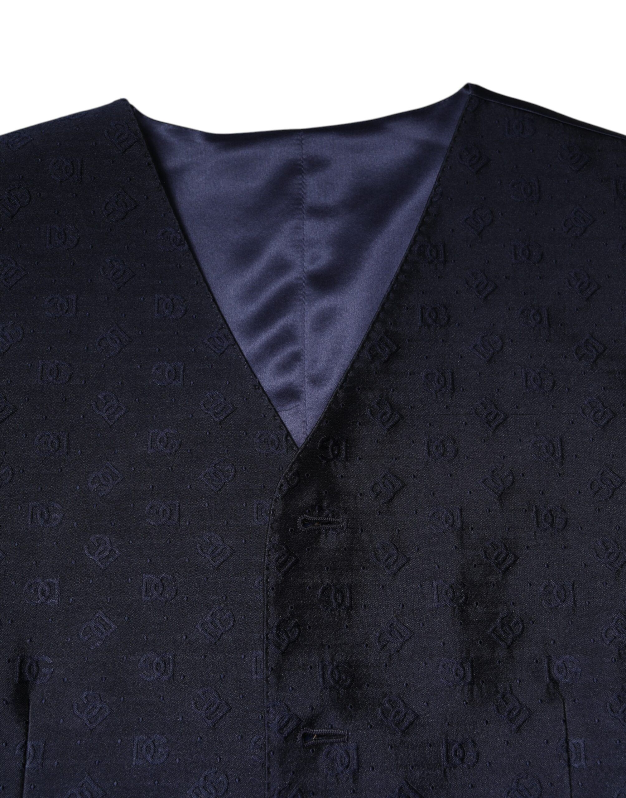 Dark Logo Wool Formal Men Waistcoat Men's Vest - Dolce & Gabbana - Modalova