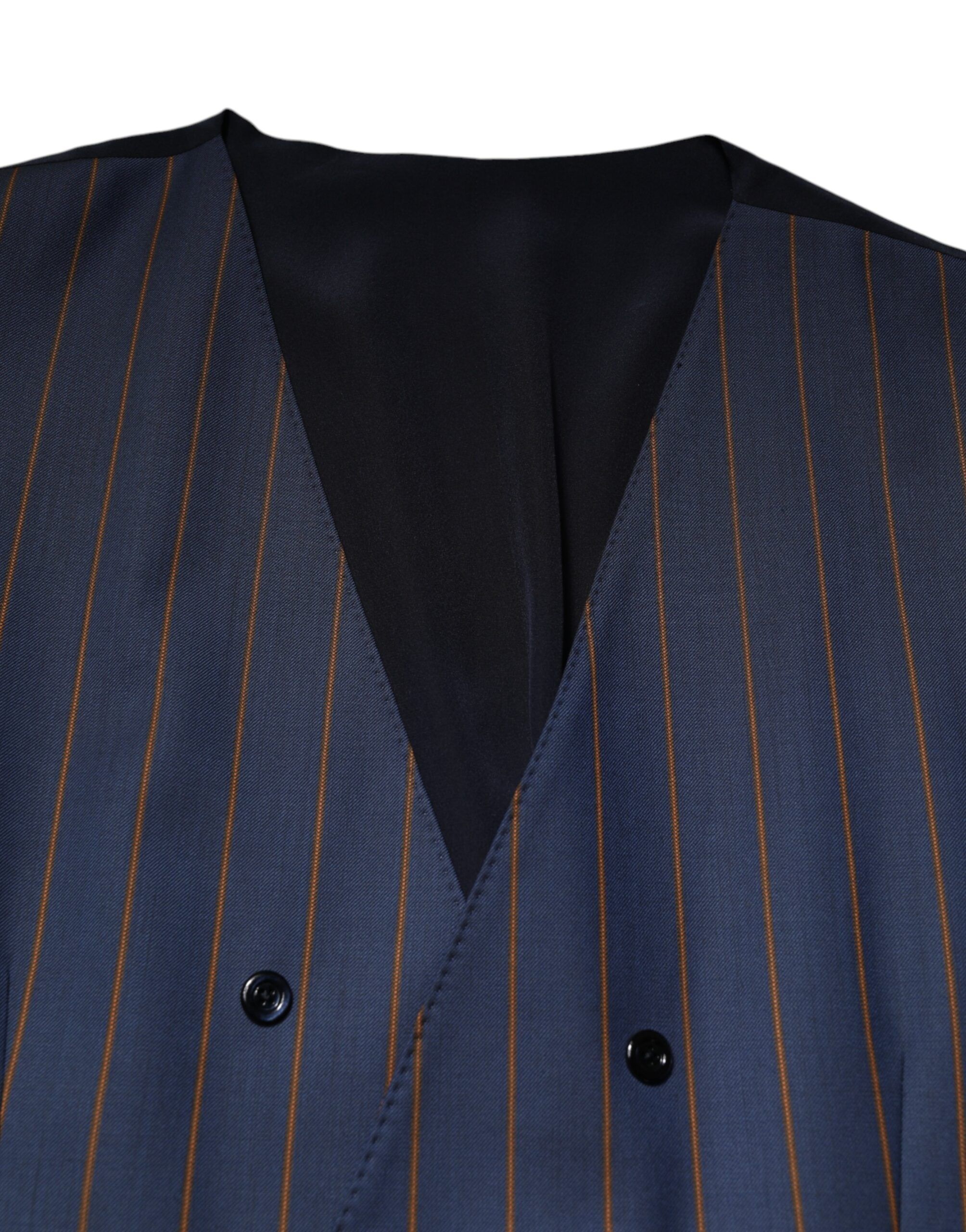 Stripes Wool Formal Men Waistcoat Men's Vest - Dolce & Gabbana - Modalova