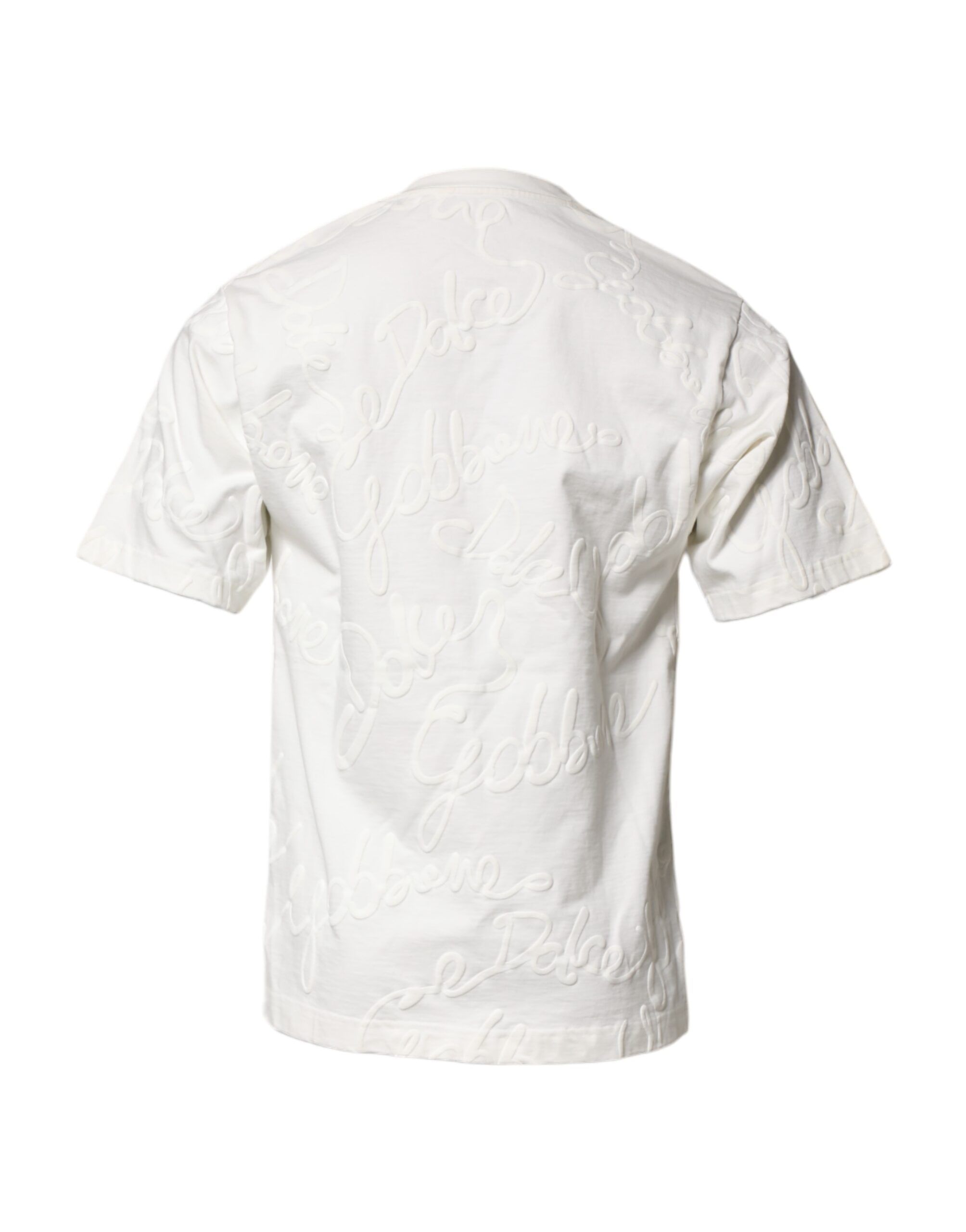 Cotton Logo Embossed Crew Neck Men's T-shirt (Pre-Owned) - Dolce & Gabbana - Modalova