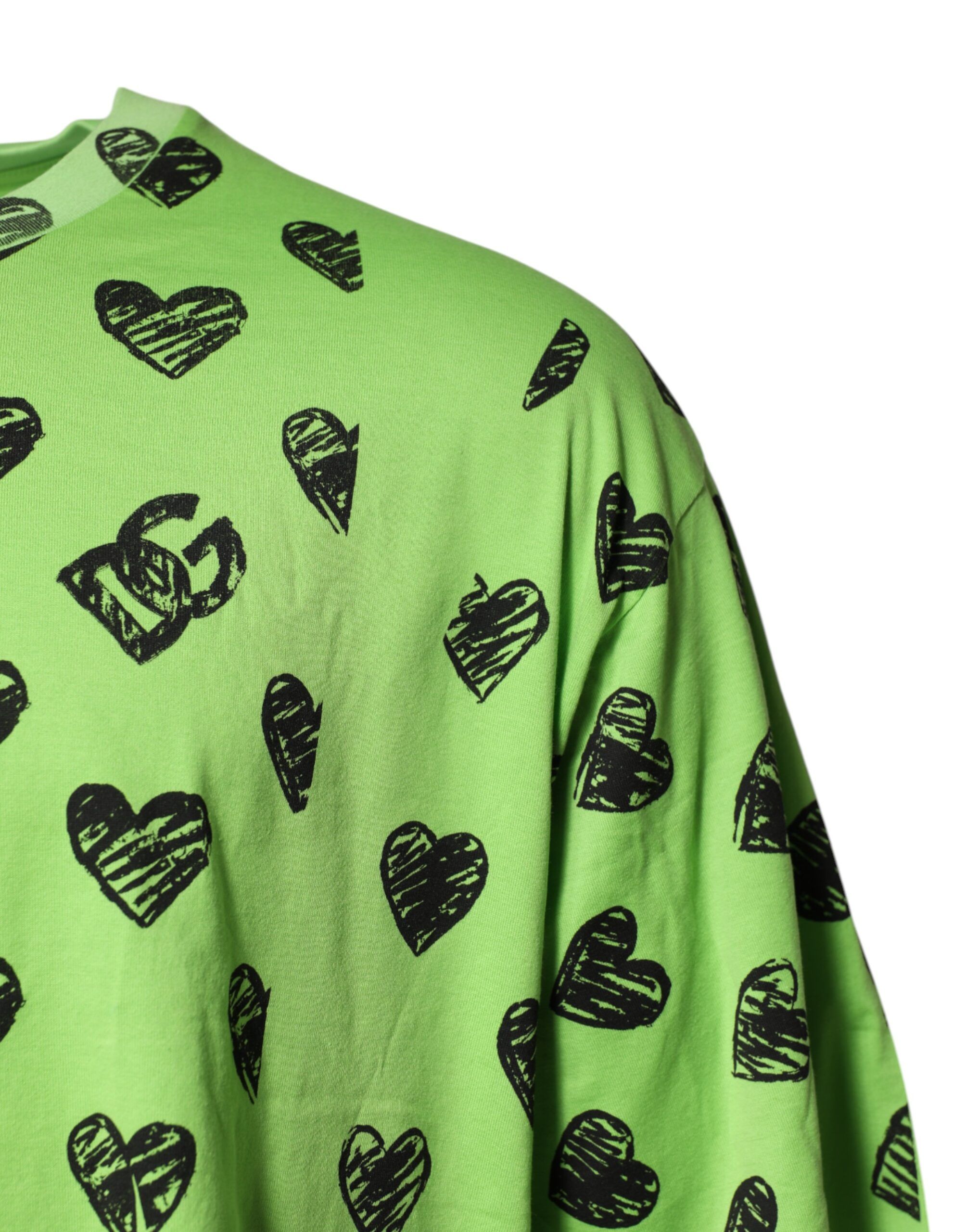 Heart Print Cotton Crew Neck Men's T-shirt (Pre-Owned) - Dolce & Gabbana - Modalova