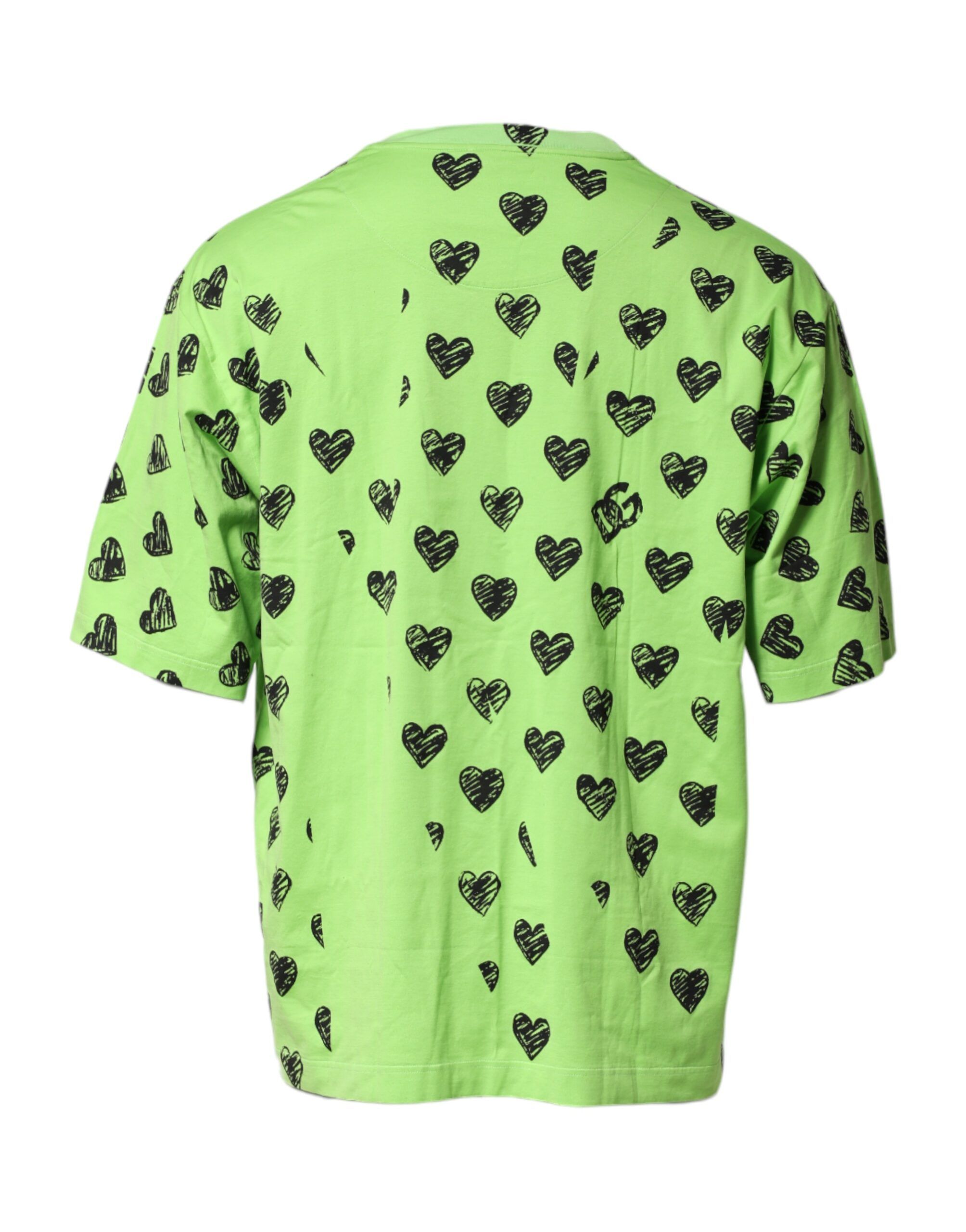 Heart Print Cotton Crew Neck Men's T-shirt (Pre-Owned) - Dolce & Gabbana - Modalova