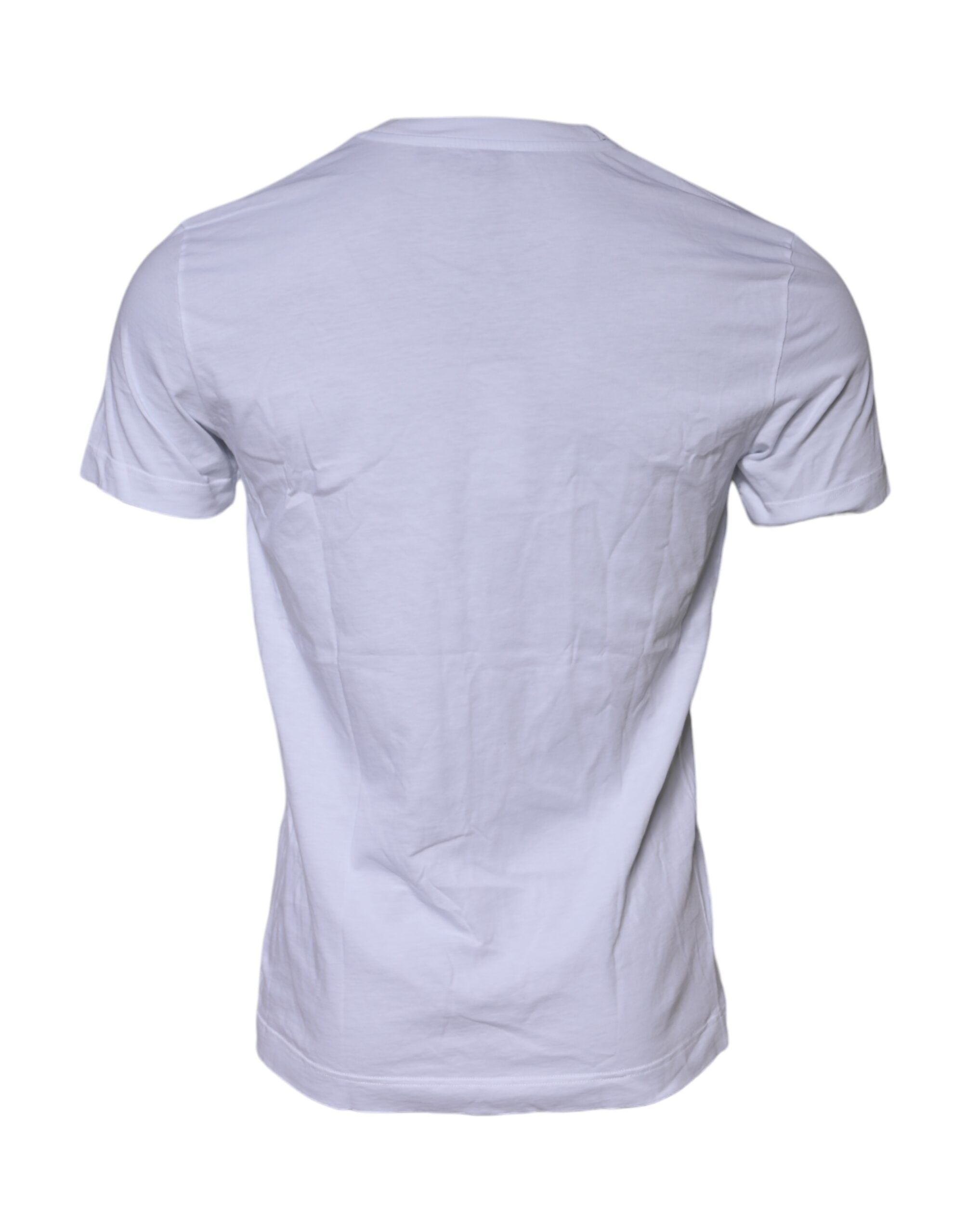 Cotton Logo Patch Crew Neck Men's T-shirt (Pre-Owned) - Dolce & Gabbana - Modalova