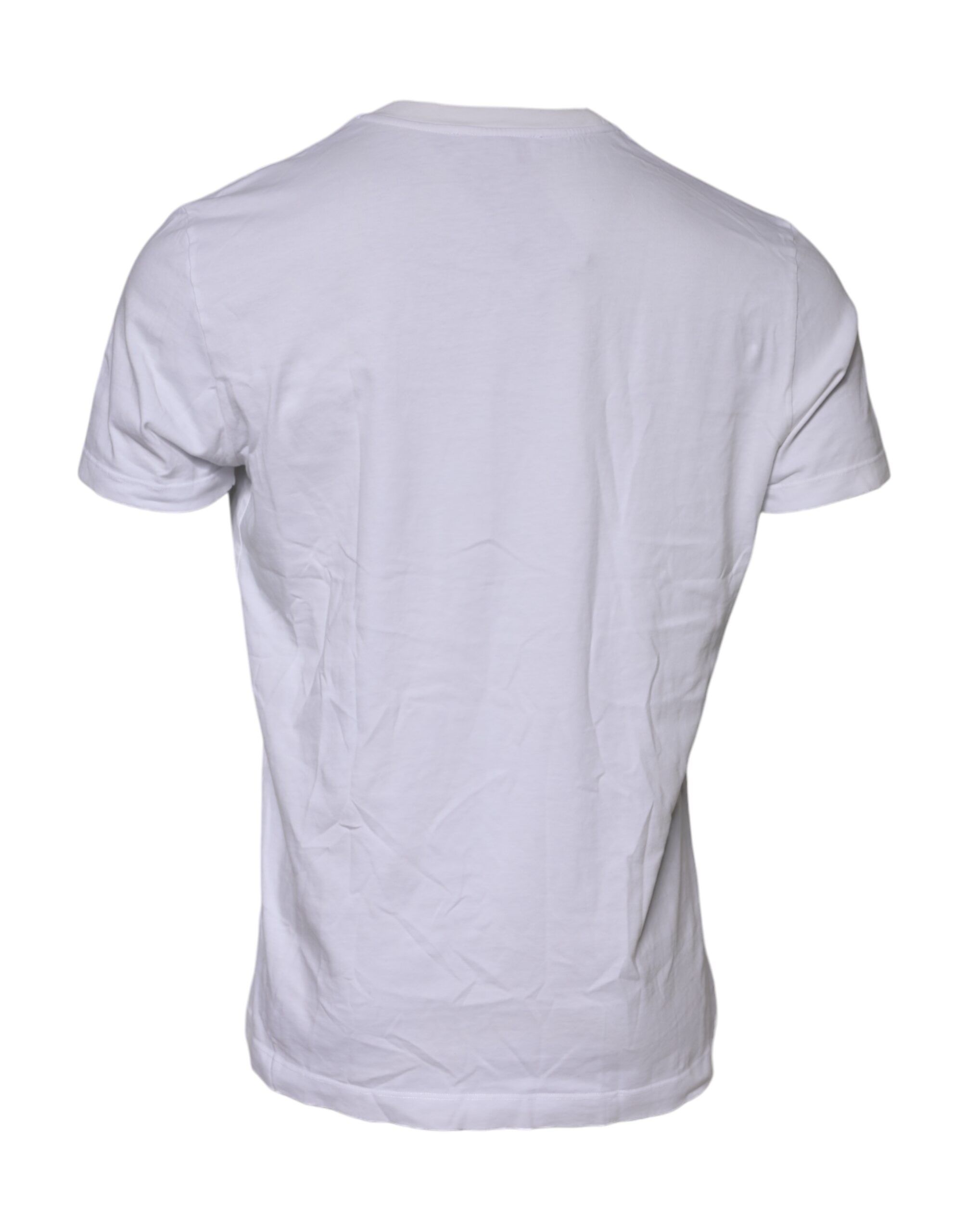 Cotton Logo Patch Crew Neck Men's T-shirt (Pre-Owned) - Dolce & Gabbana - Modalova