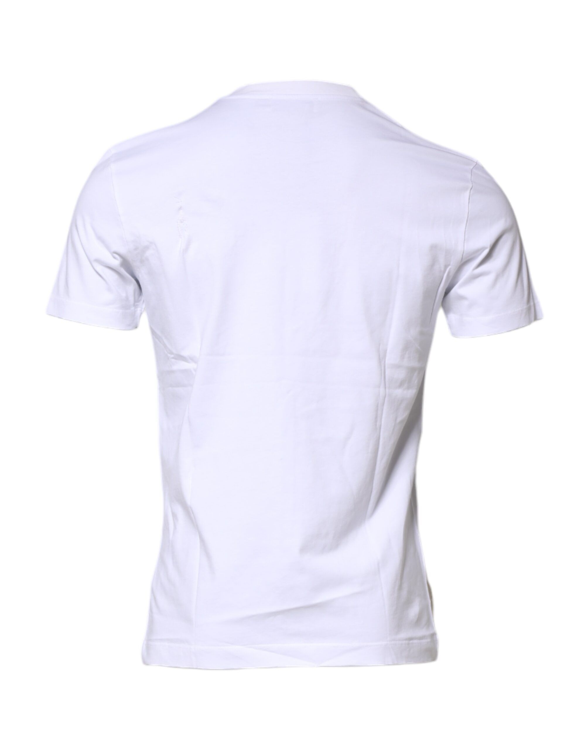 Cotton Logo Patch Crew Neck Men's T-shirt (Pre-Owned) - Dolce & Gabbana - Modalova