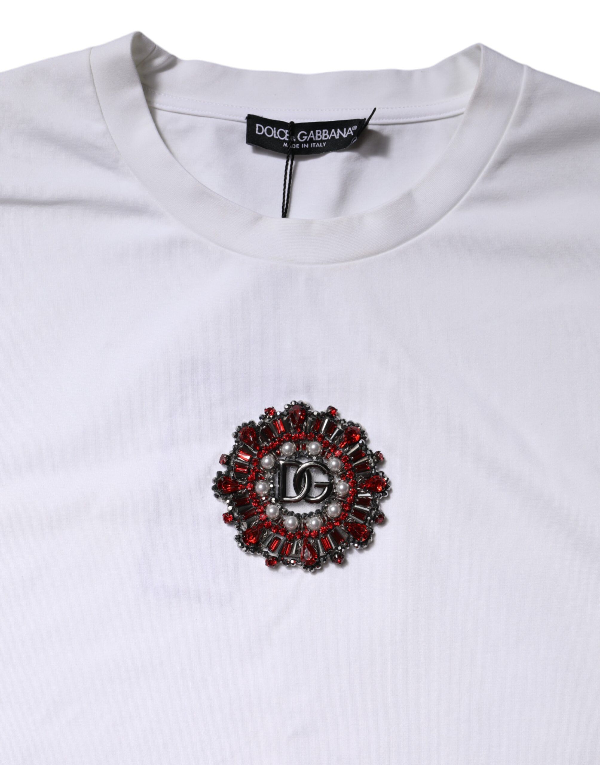 Logo Embellish Short Sleeves Men's T-shirt (Pre-Owned) - Dolce & Gabbana - Modalova