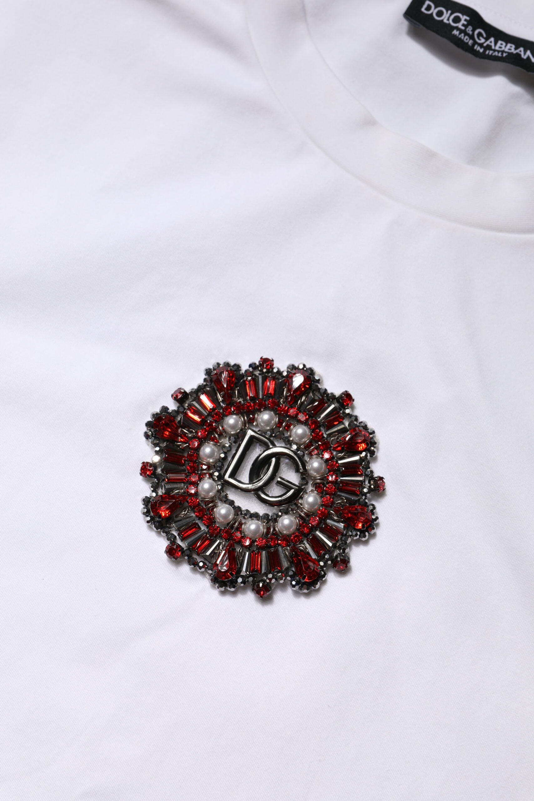 Logo Embellish Short Sleeves Men's T-shirt (Pre-Owned) - Dolce & Gabbana - Modalova