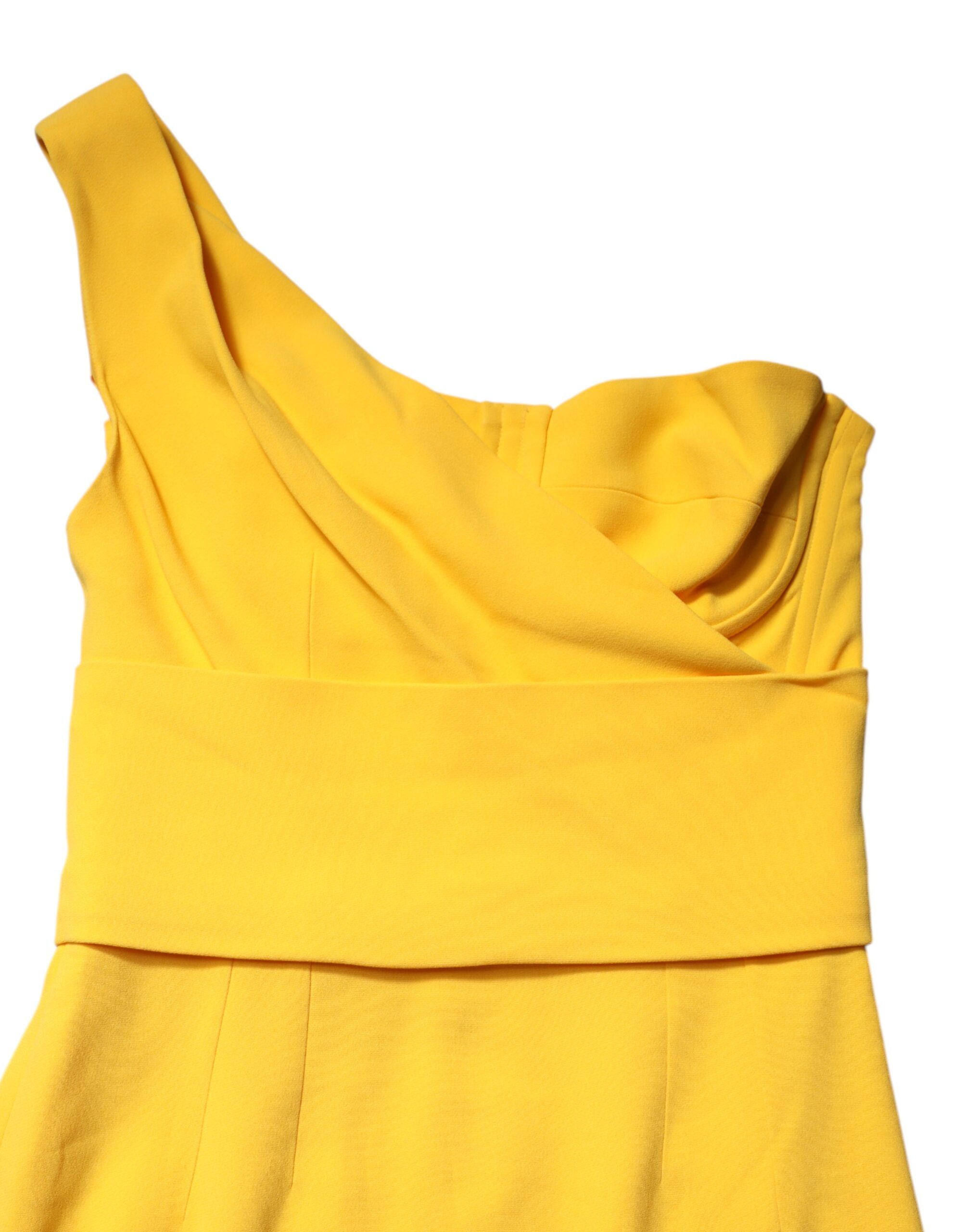 One Shoulder Side Slit Midi Women's Dress - Dolce & Gabbana - Modalova