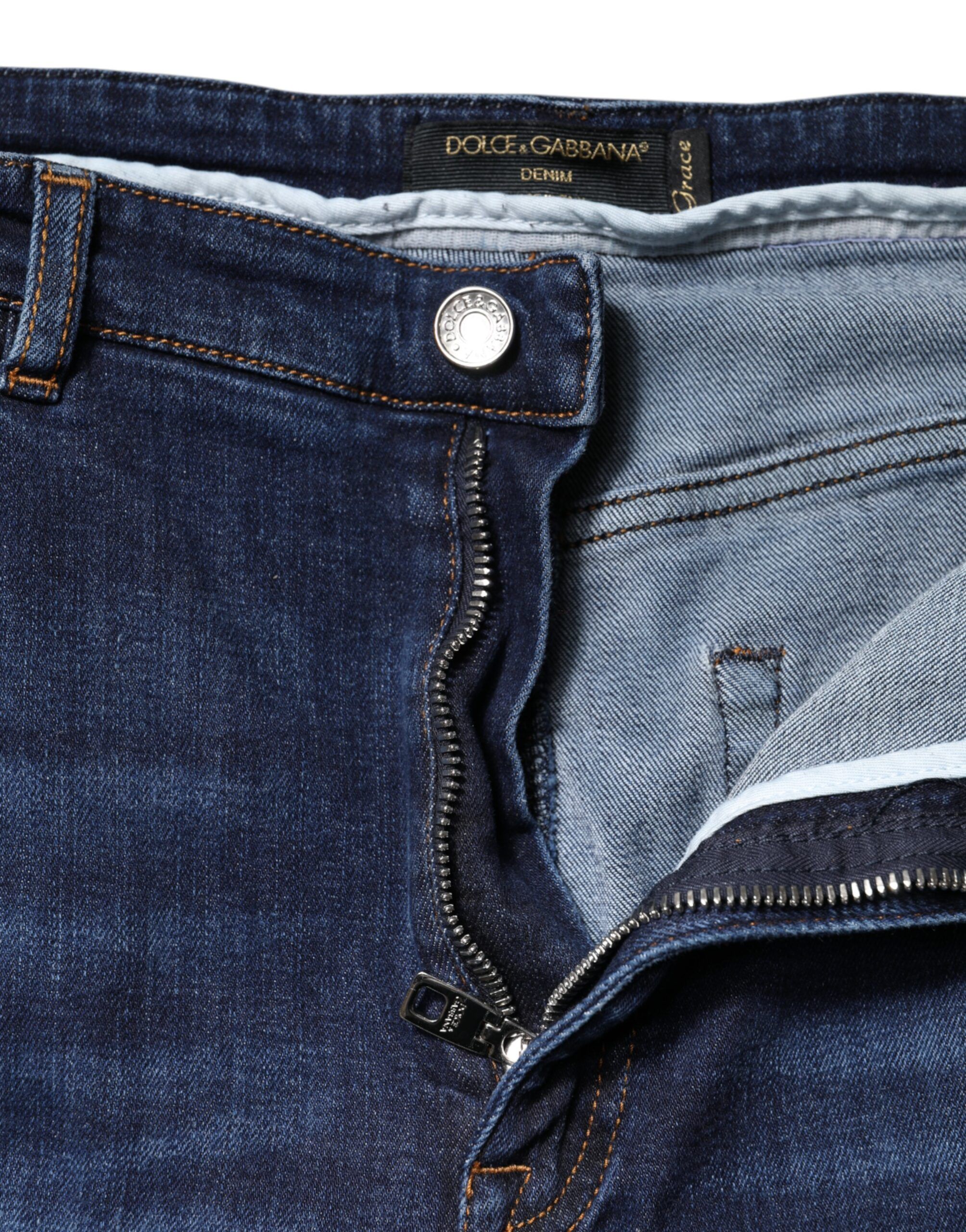 Cotton High Waisted Cropped Denim Women's Jeans (Pre-Owned) - Dolce & Gabbana - Modalova