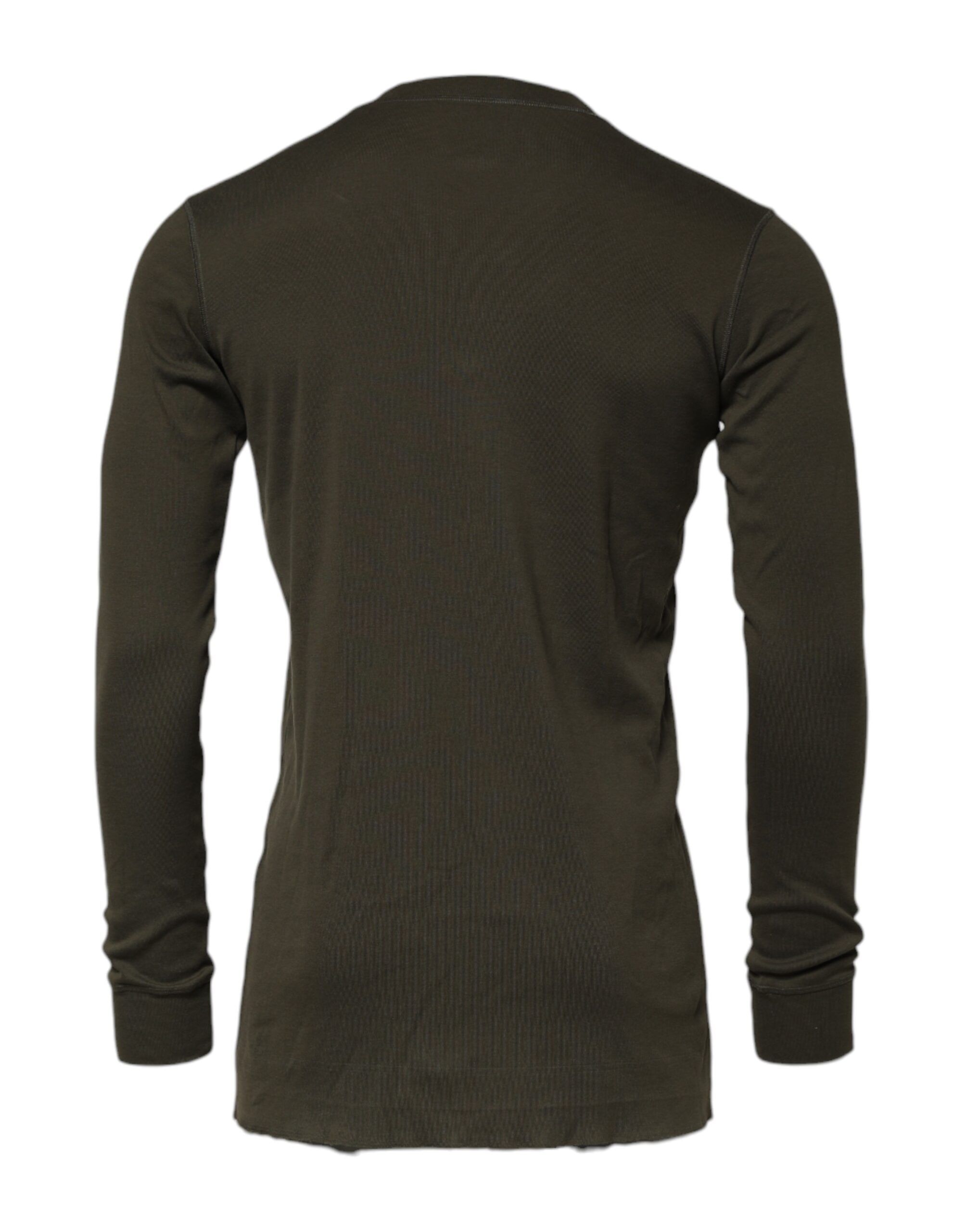 Long Sleeves Crew Neck Men's T-shirt - Dolce & Gabbana - Modalova
