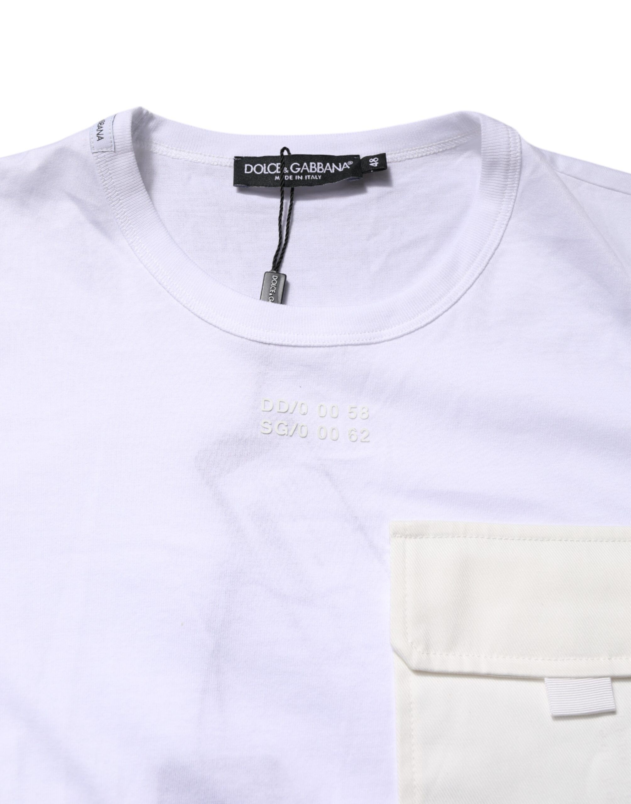 Cotton Pocket Short Sleeves Men's T-shirt - Dolce & Gabbana - Modalova