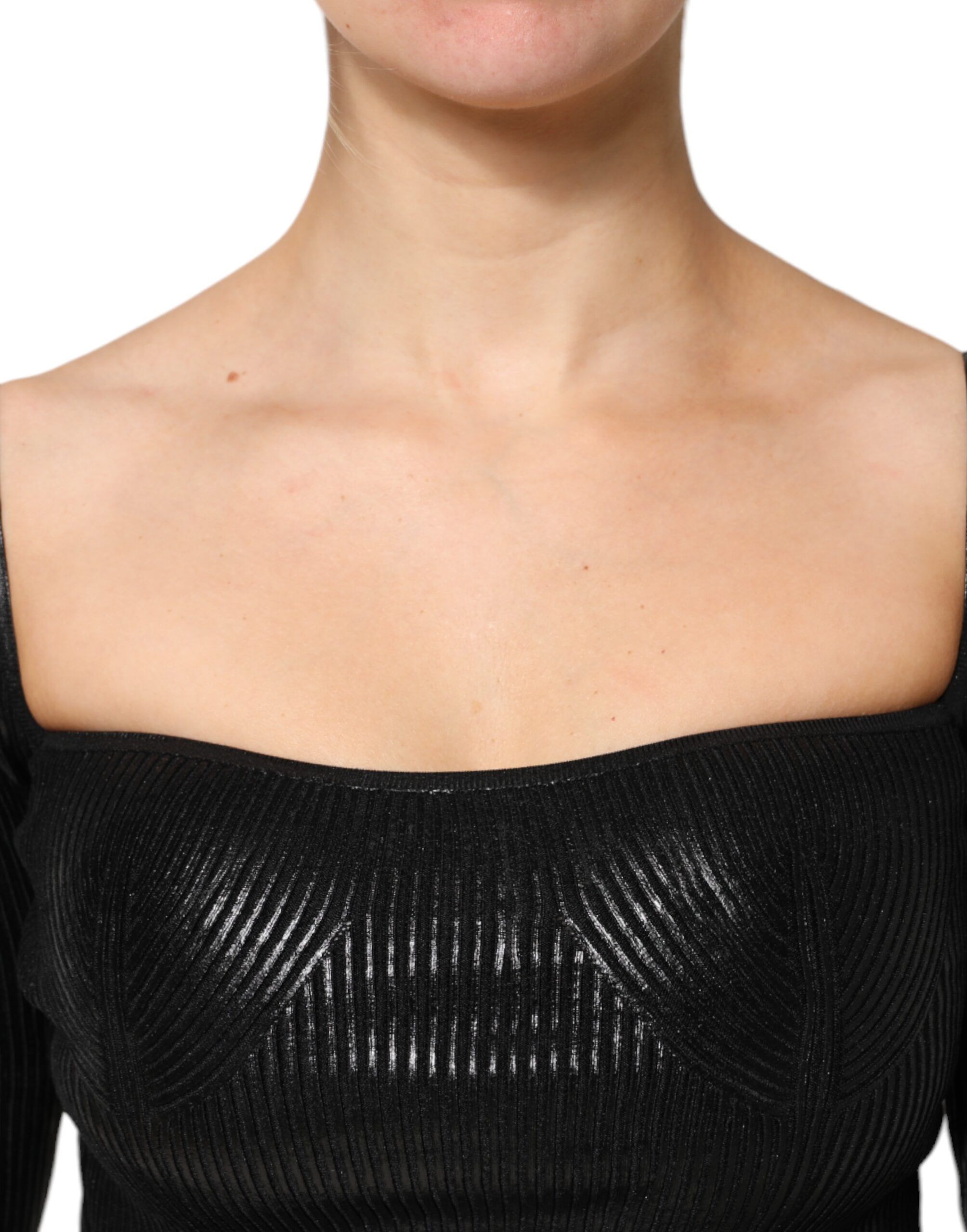 Viscose Long Sleeves Fitted Blouse Women's Top - Dolce & Gabbana - Modalova