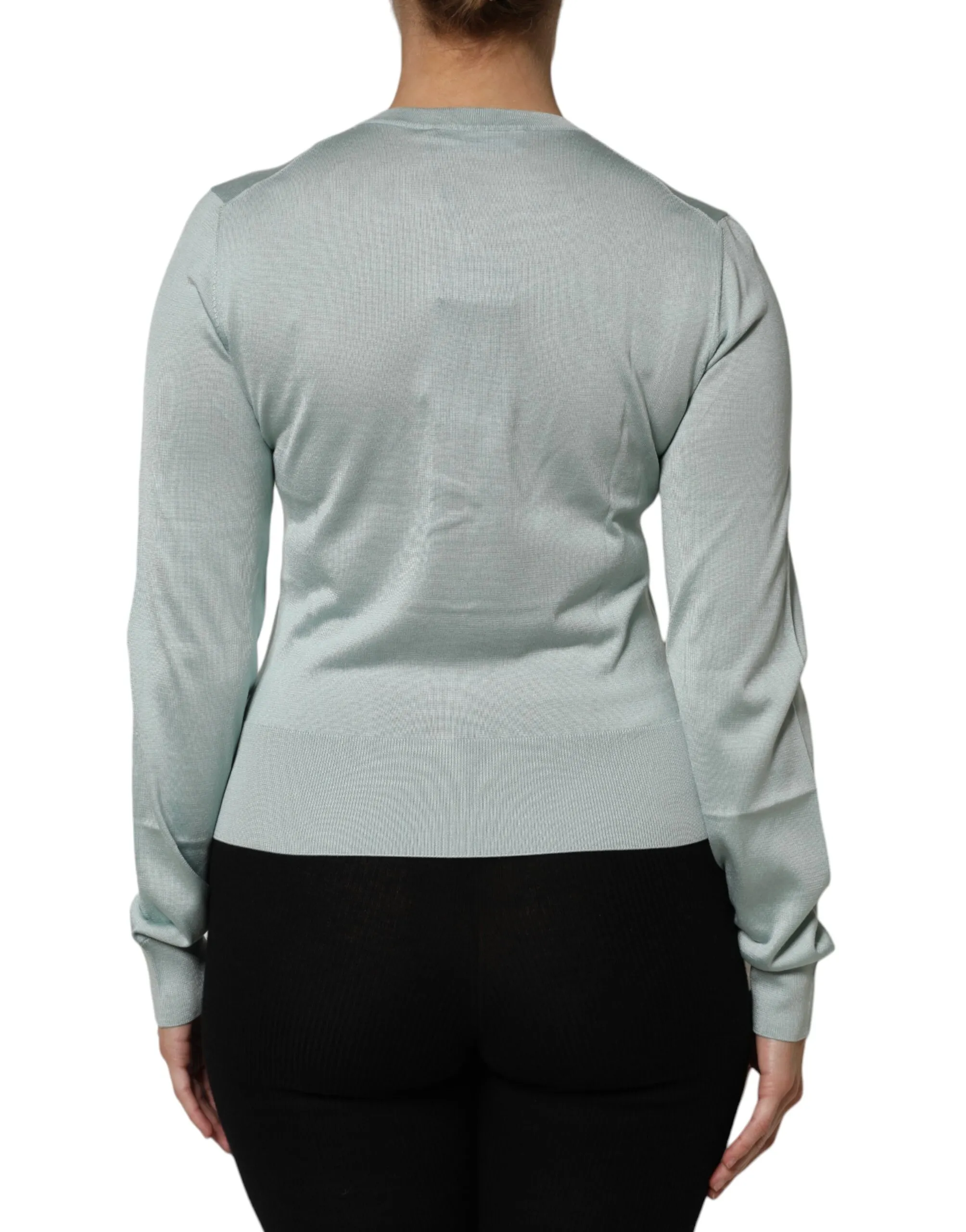 Light Silk Button Down Cardigan Women's Sweater - Dolce & Gabbana - Modalova