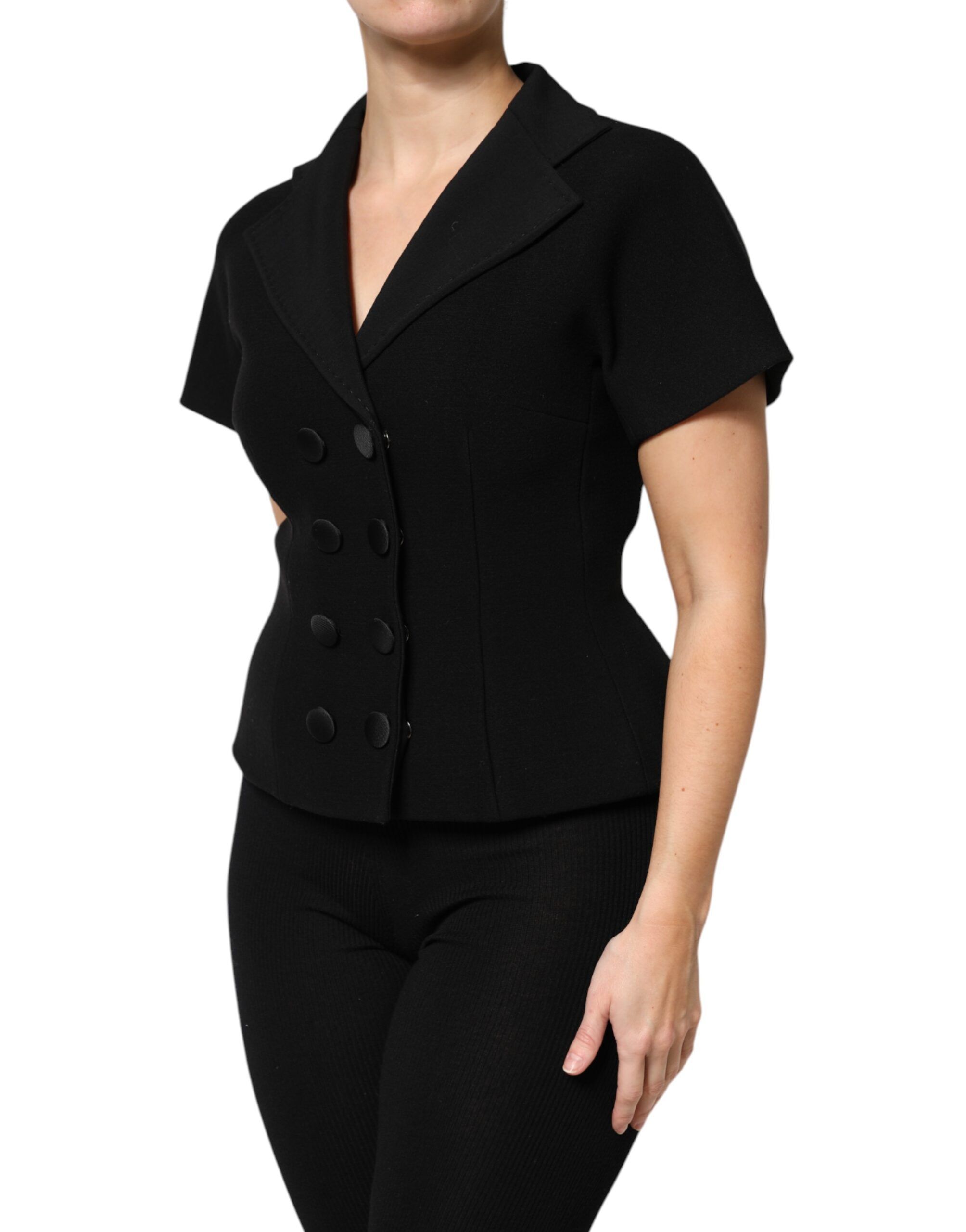 Wool Double Breasted Coat Women's Jacket - Dolce & Gabbana - Modalova