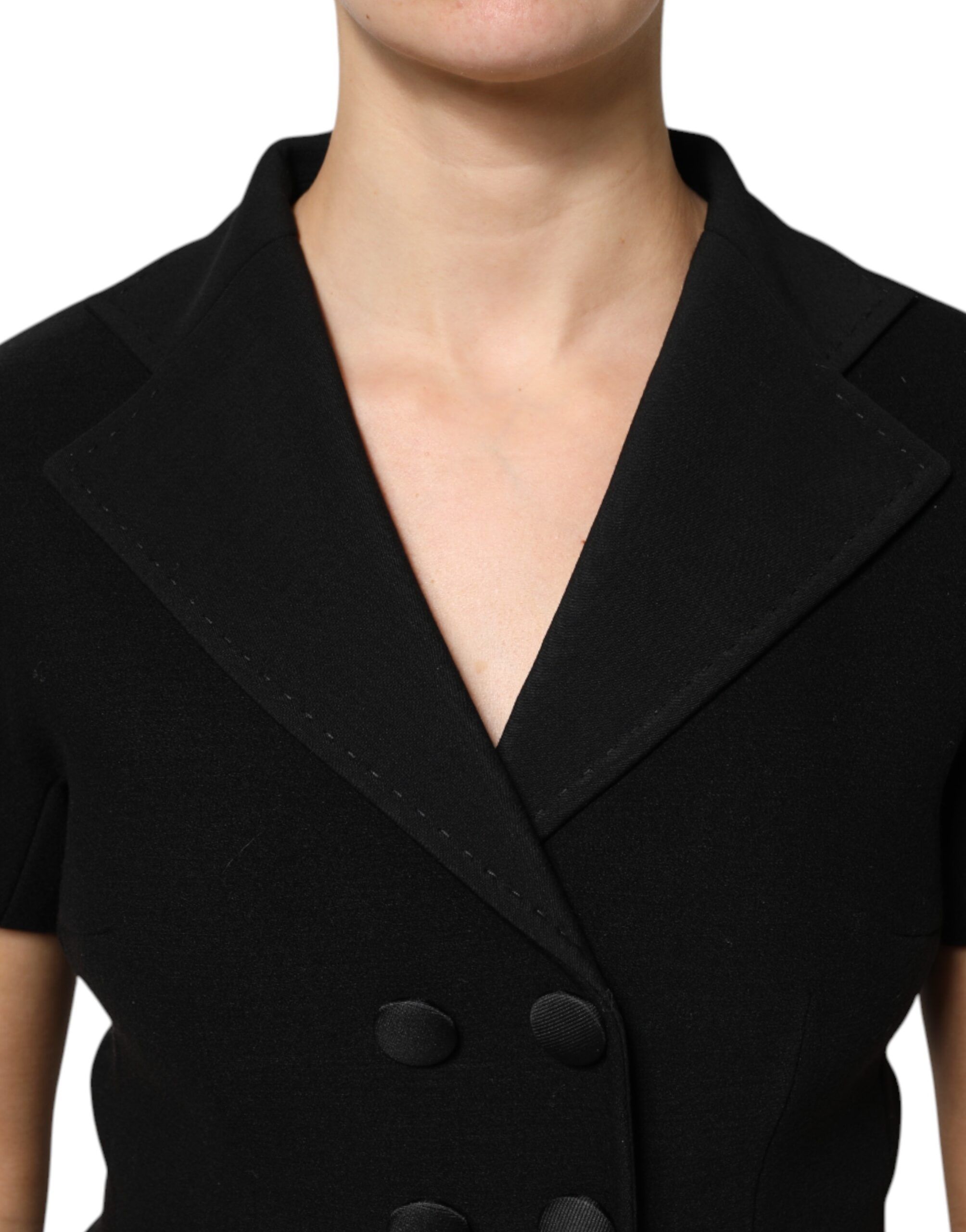 Wool Double Breasted Coat Women's Jacket - Dolce & Gabbana - Modalova