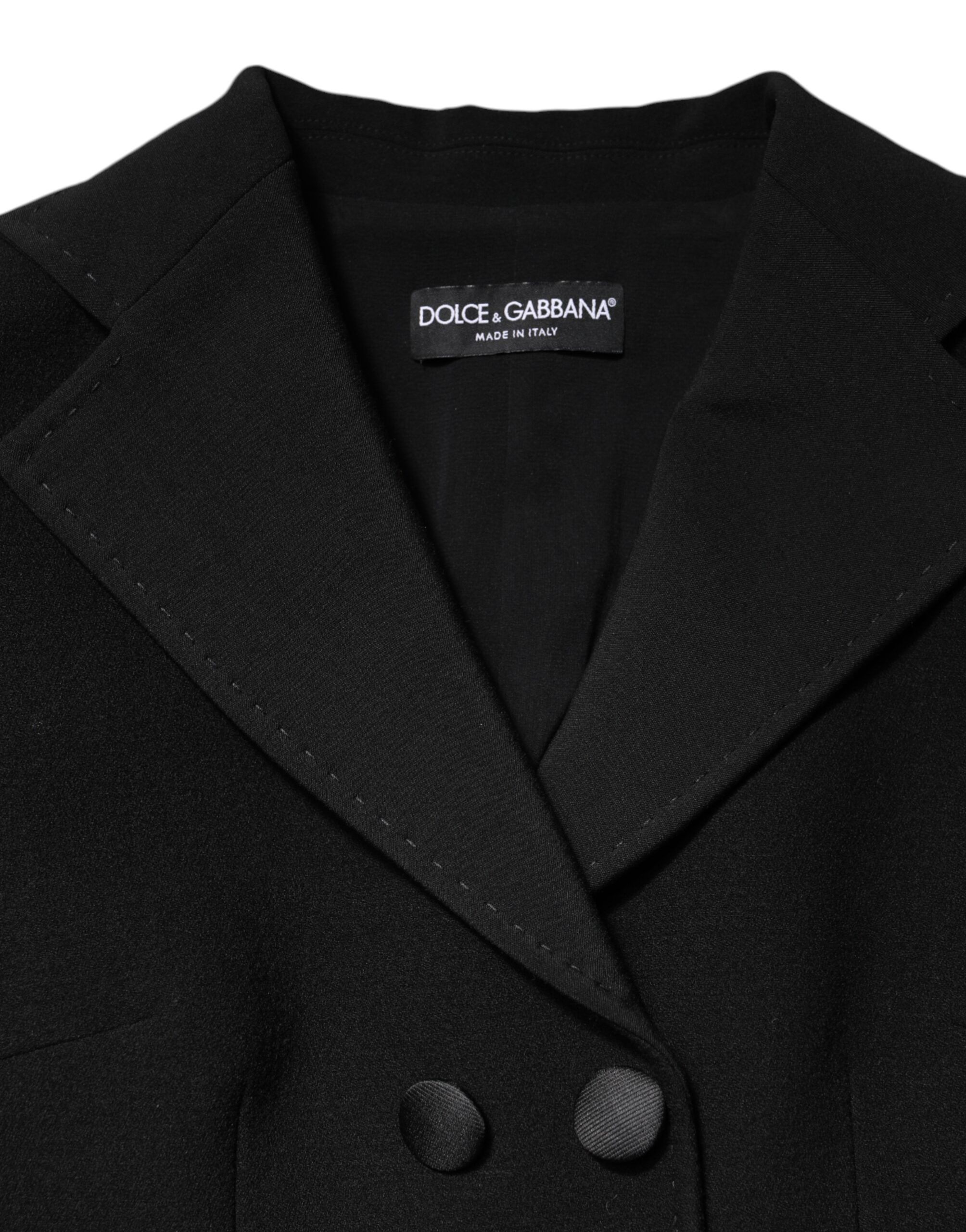 Wool Double Breasted Coat Women's Jacket - Dolce & Gabbana - Modalova