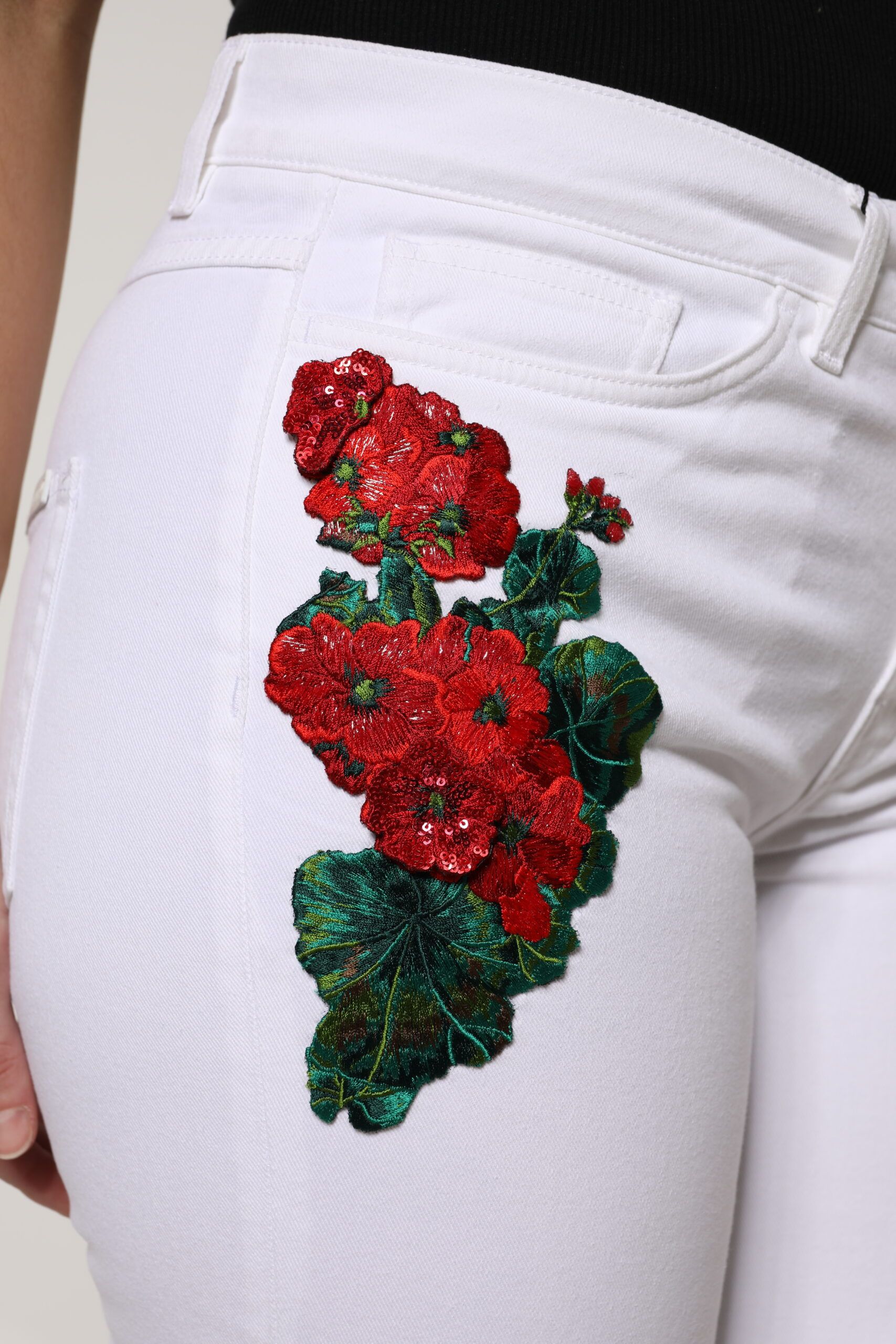 Floral Sequined GIRLY Denim Women's Jeans - Dolce & Gabbana - Modalova