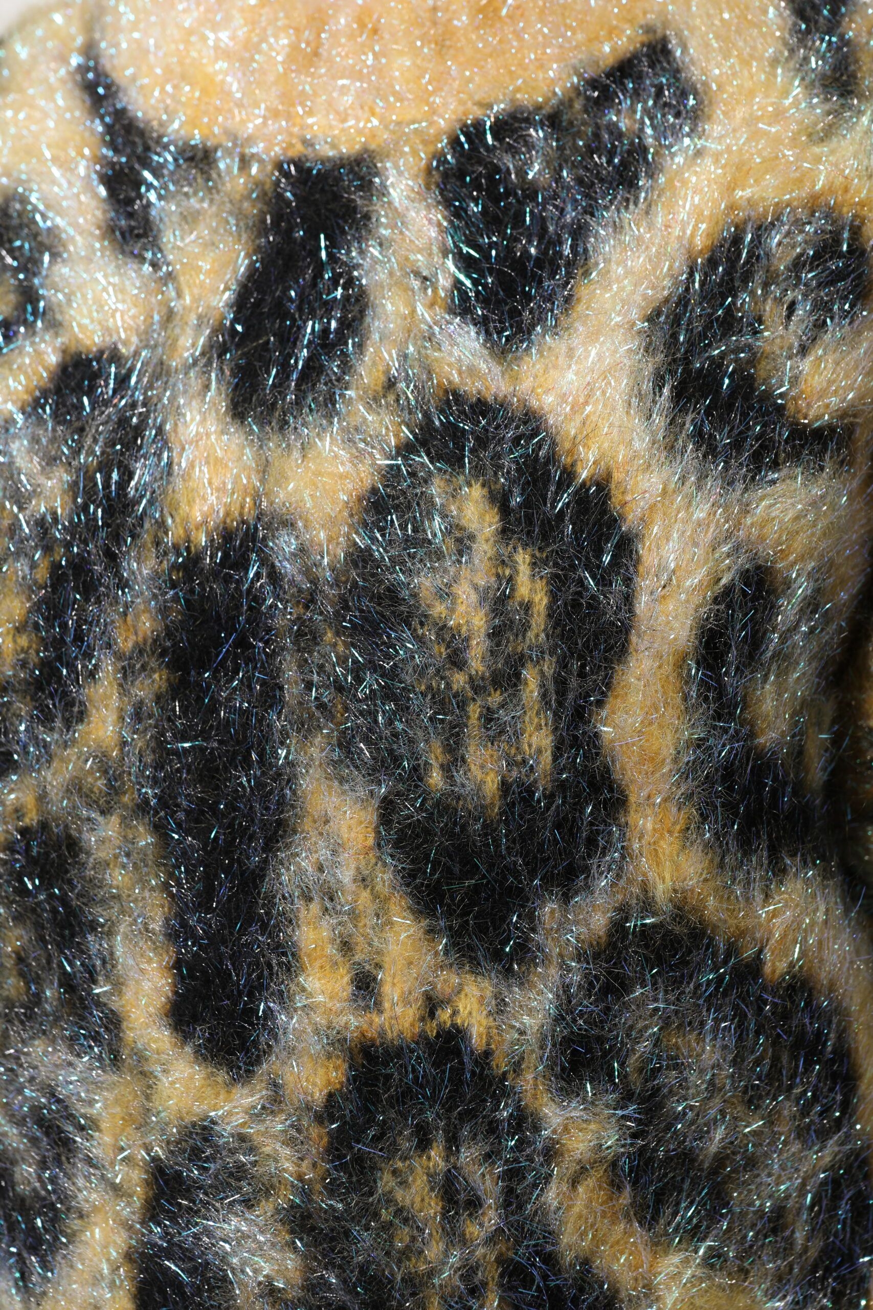 Leopard Mohair Crew Neck Women's Sweater - Dolce & Gabbana - Modalova