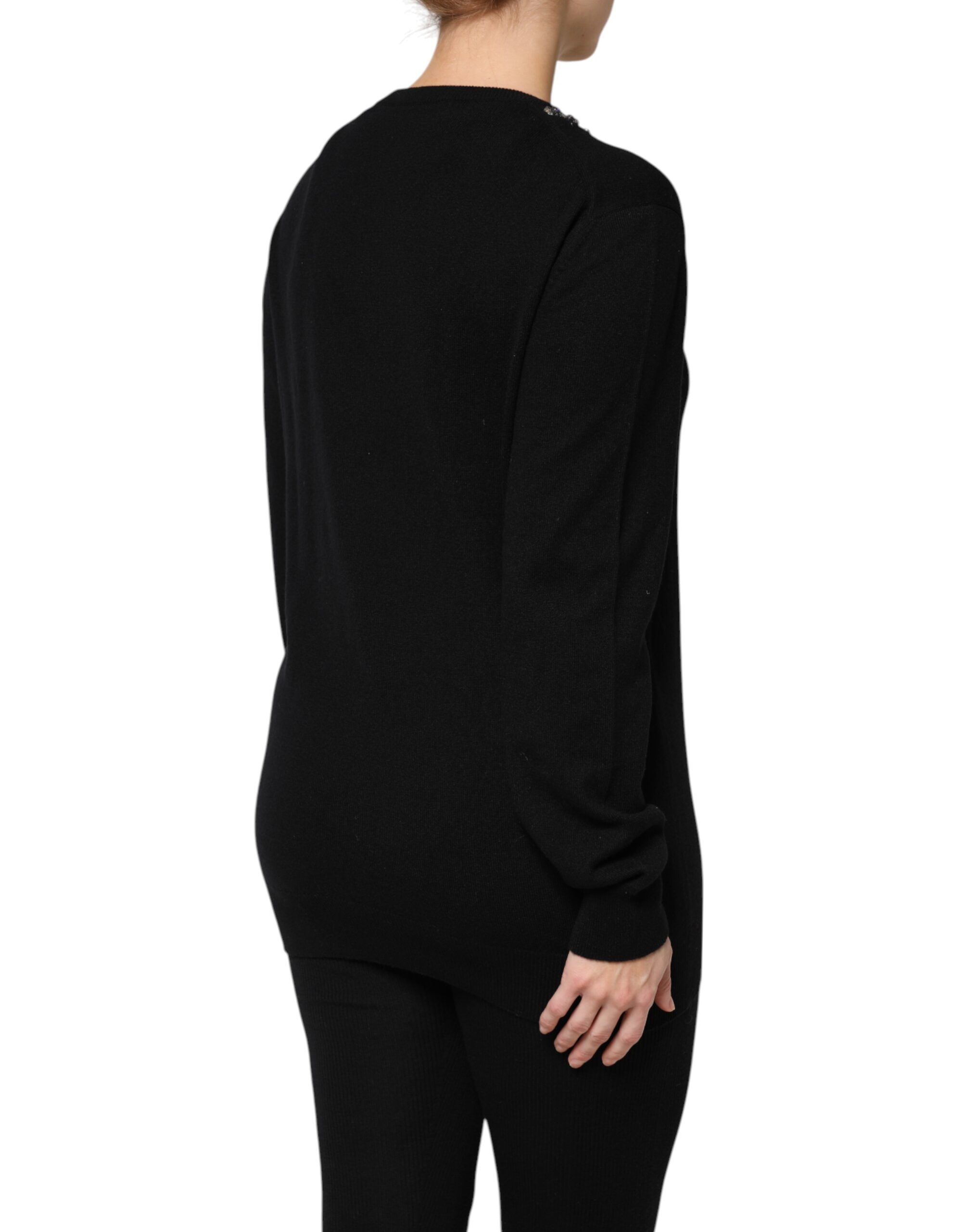 Cashmere Crystal Embellished Women's Sweater - Dolce & Gabbana - Modalova