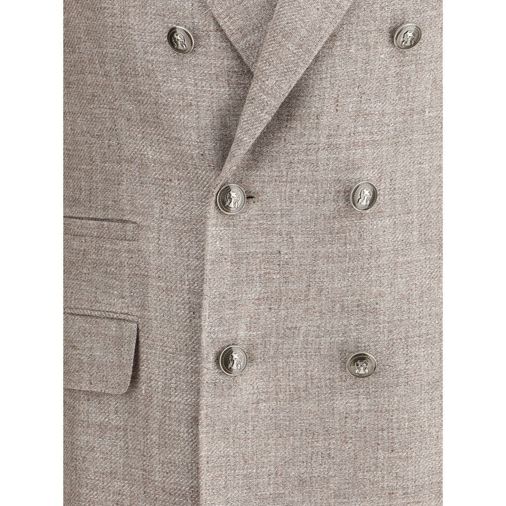 Light Linen Men's Blazer - Brunello Cucinelli - Modalova