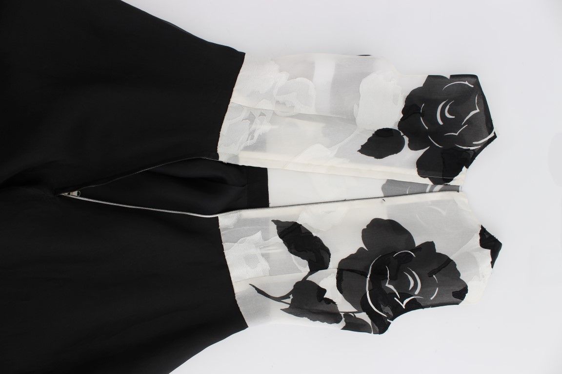 Floral Silk Sheath Gown Women's Dress - Dolce & Gabbana - Modalova