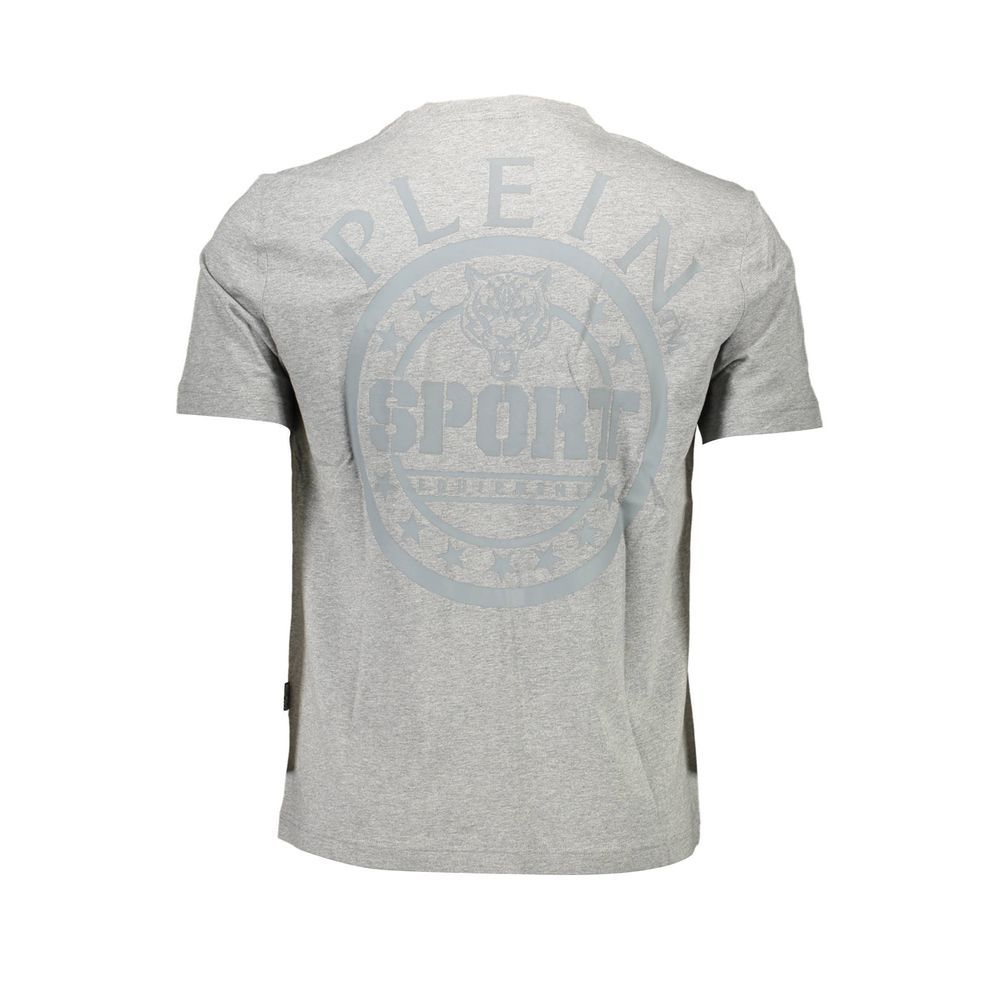 Grigio Cotton Men Men's T-Shirt - Plein Sport - Modalova