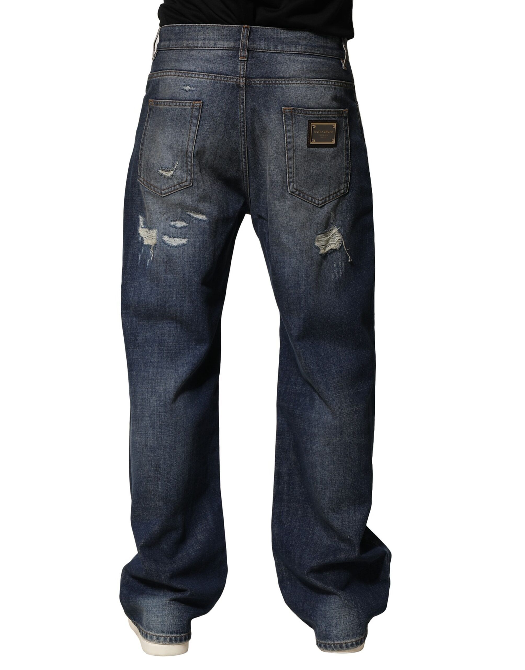 Washed Tattered Cotton Men Men's Jeans (Pre-Owned) - Dolce & Gabbana - Modalova