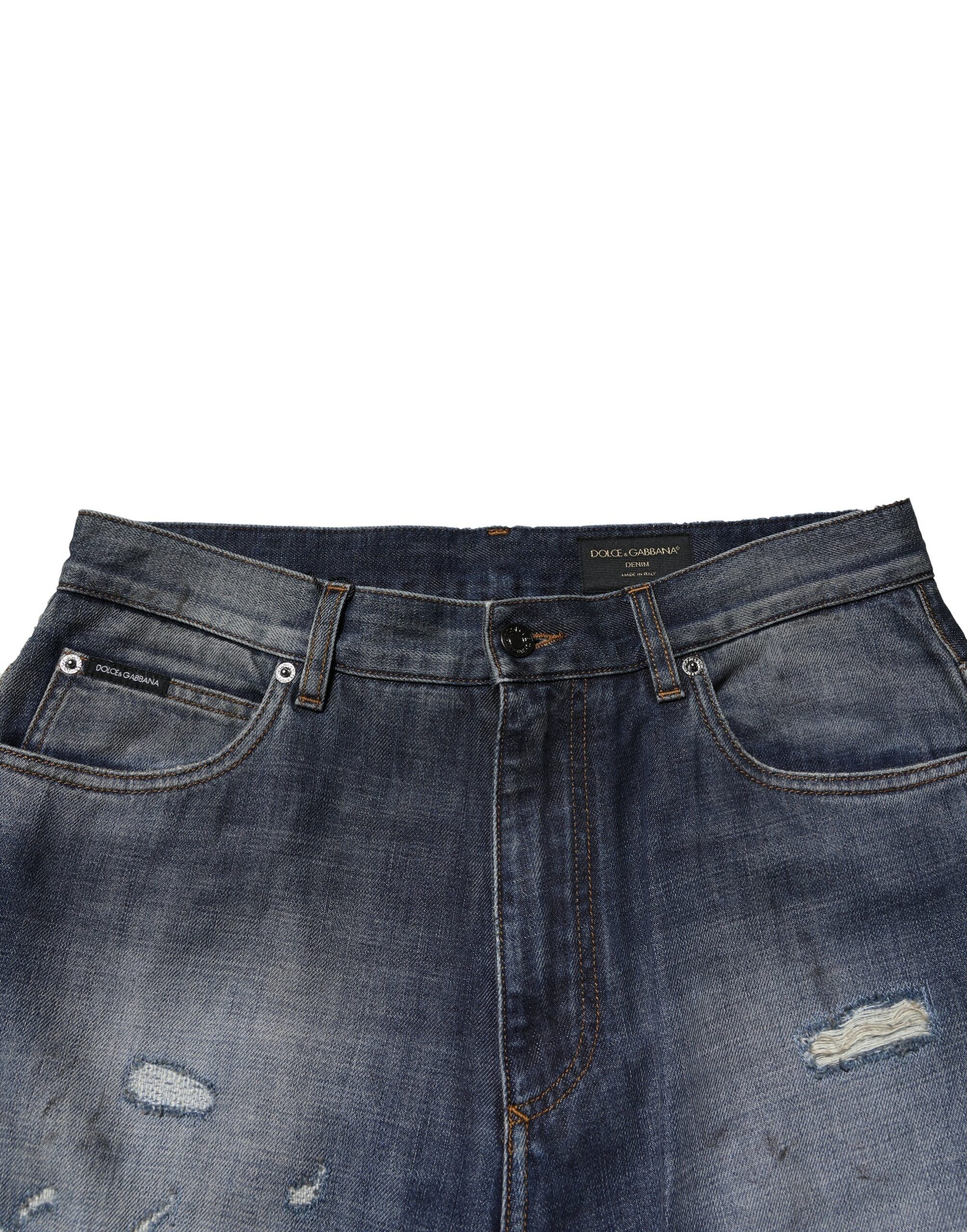 Washed Tattered Cotton Men Men's Jeans (Pre-Owned) - Dolce & Gabbana - Modalova