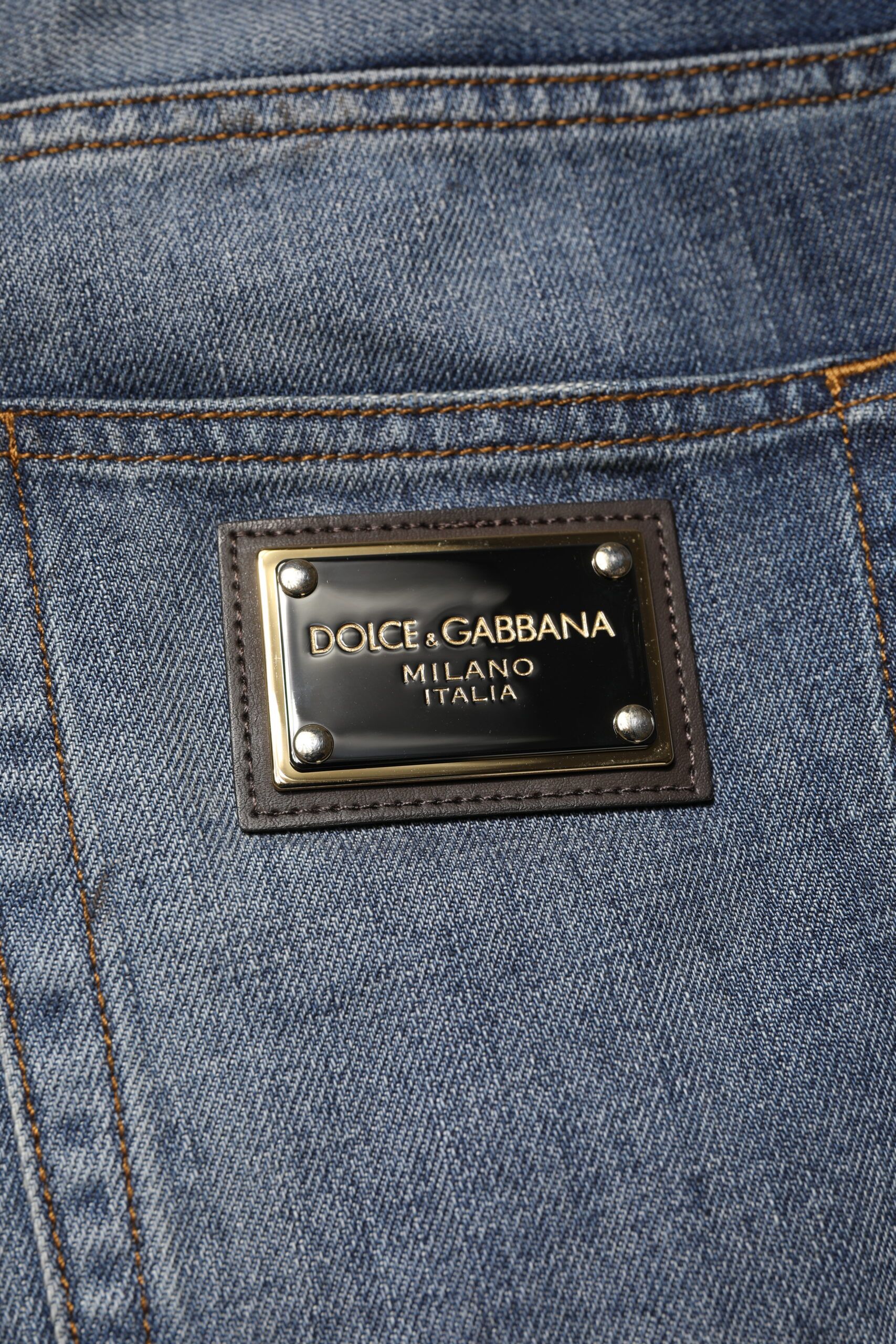 Washed Tattered Cotton Men Men's Jeans (Pre-Owned) - Dolce & Gabbana - Modalova