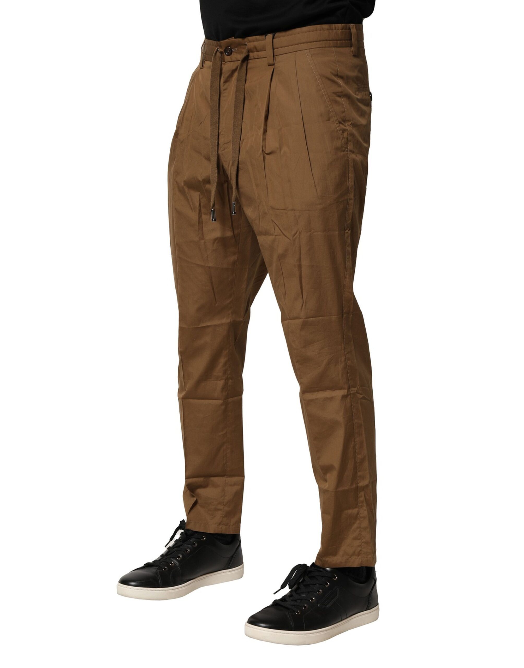 Cotton Chino Mid Waist Men Men's Pants - Dolce & Gabbana - Modalova