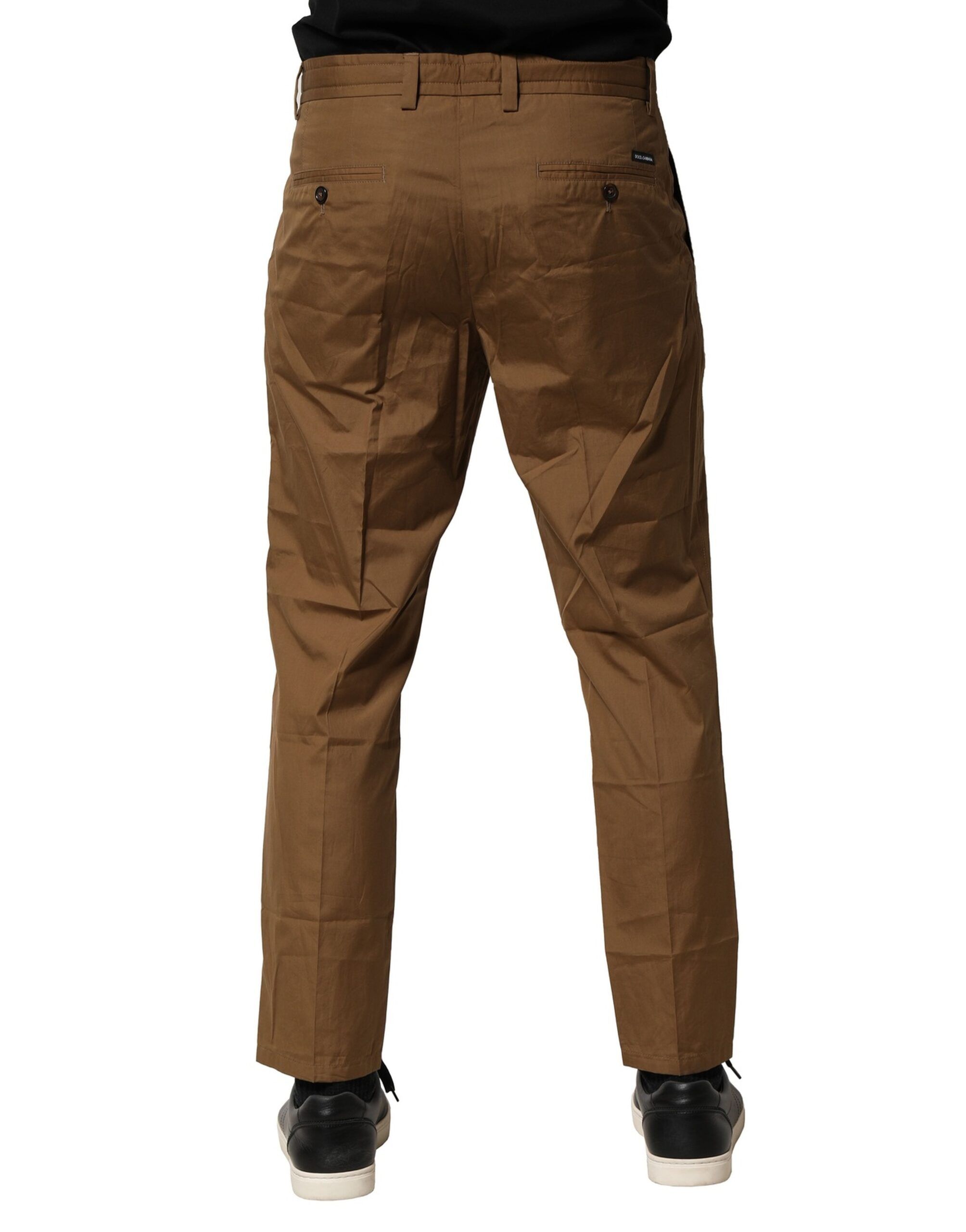 Cotton Chino Mid Waist Men Men's Pants - Dolce & Gabbana - Modalova