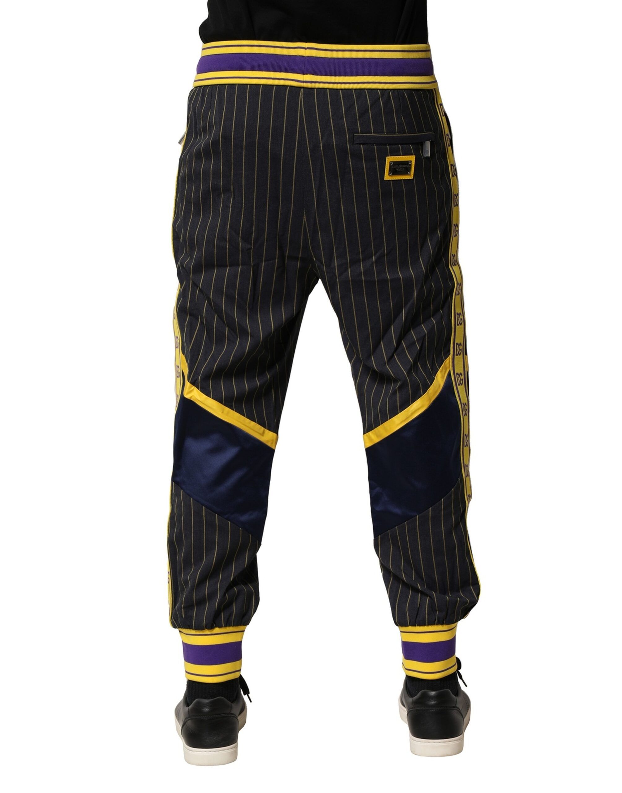 Stripes Wool Jogger Men's Pants - Dolce & Gabbana - Modalova
