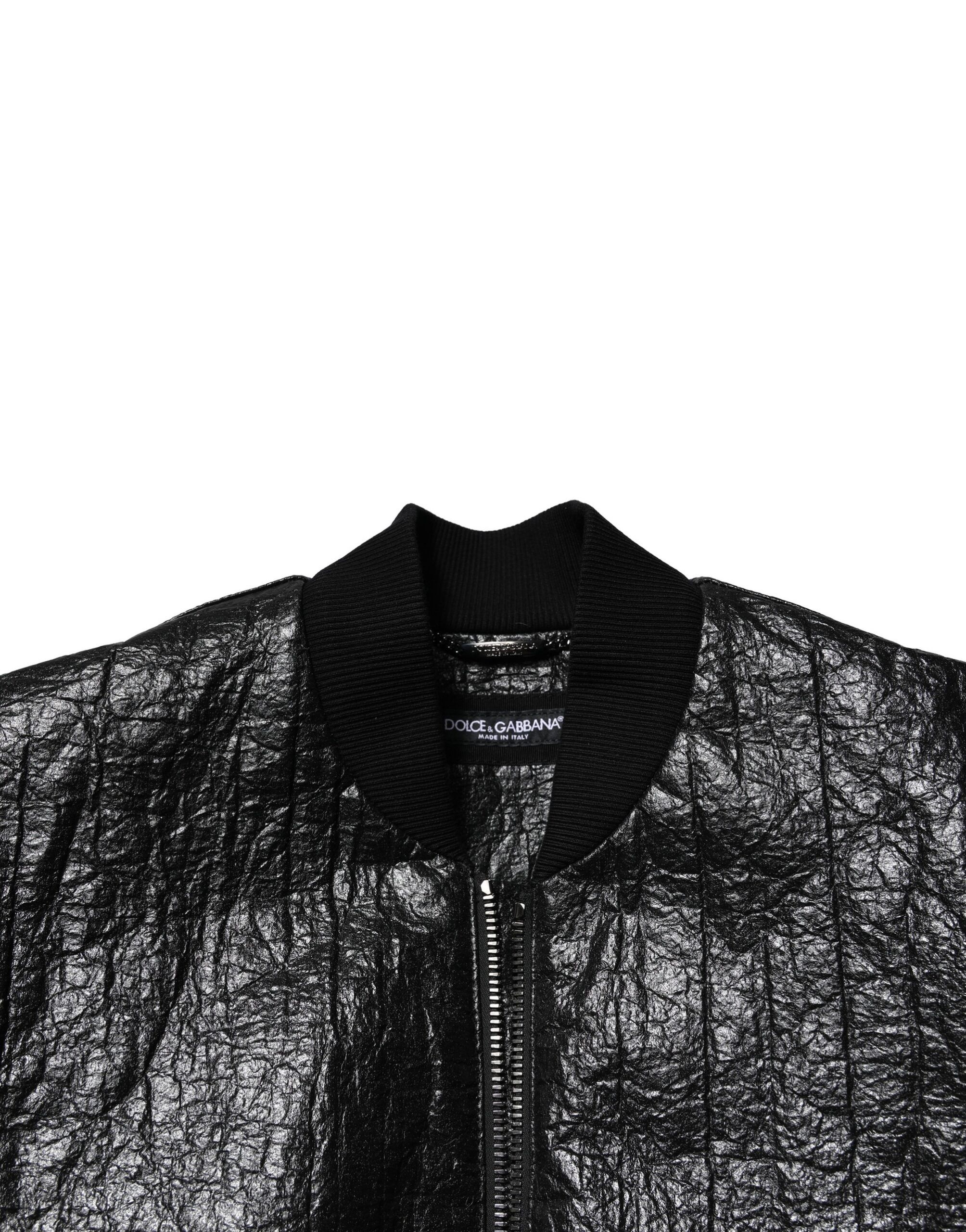 Logo Plaque Bomber Full Zipper Men's Jacket - Dolce & Gabbana - Modalova