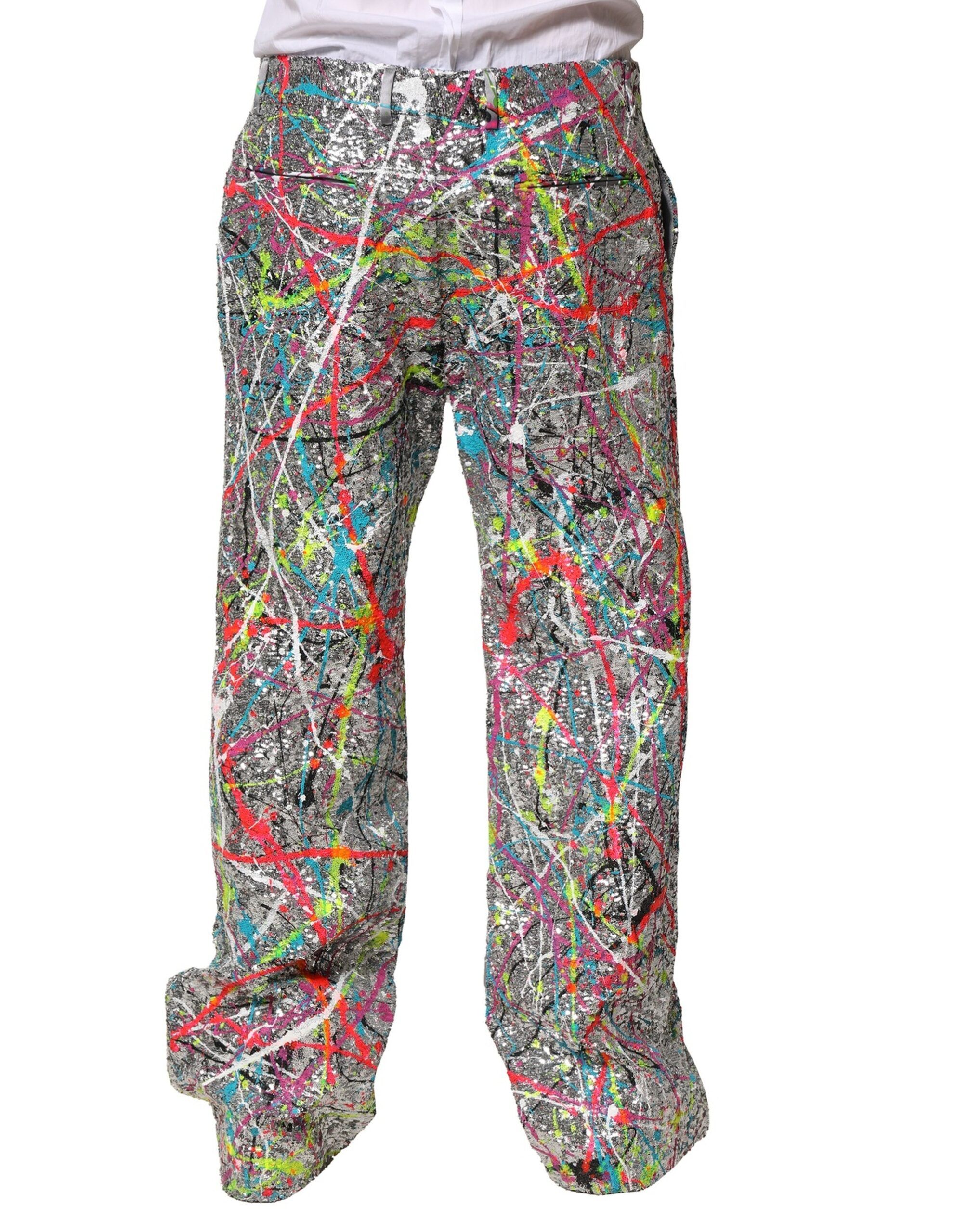 Sequined Embellished Men's Pants - Dolce & Gabbana - Modalova