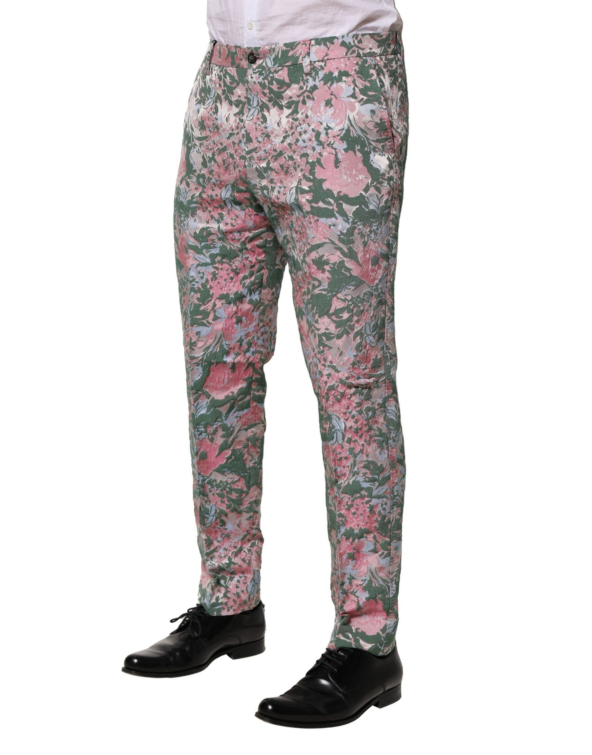 Floral Jacquard Men's Pants - Dolce & Gabbana - Modalova