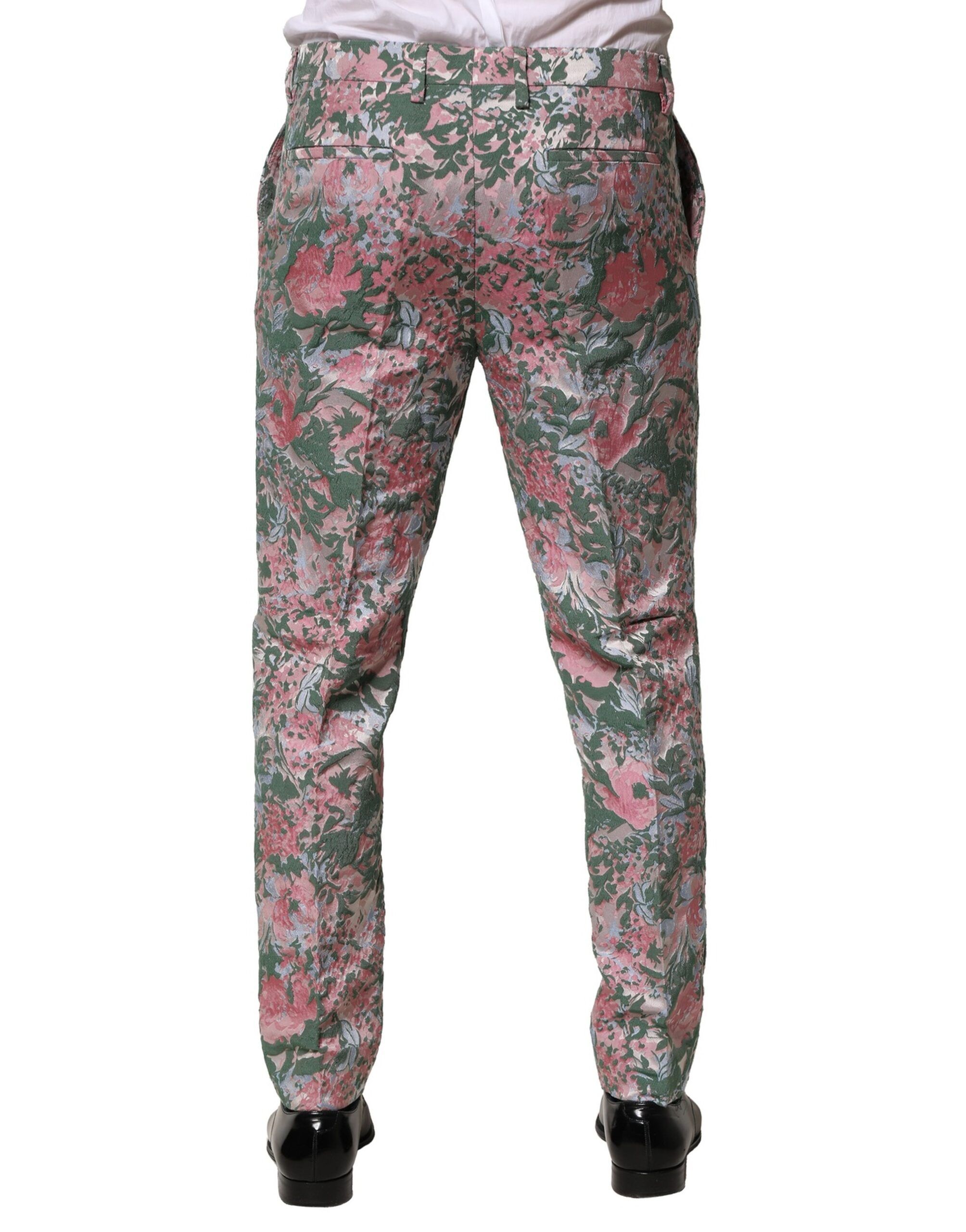 Floral Jacquard Men's Pants - Dolce & Gabbana - Modalova