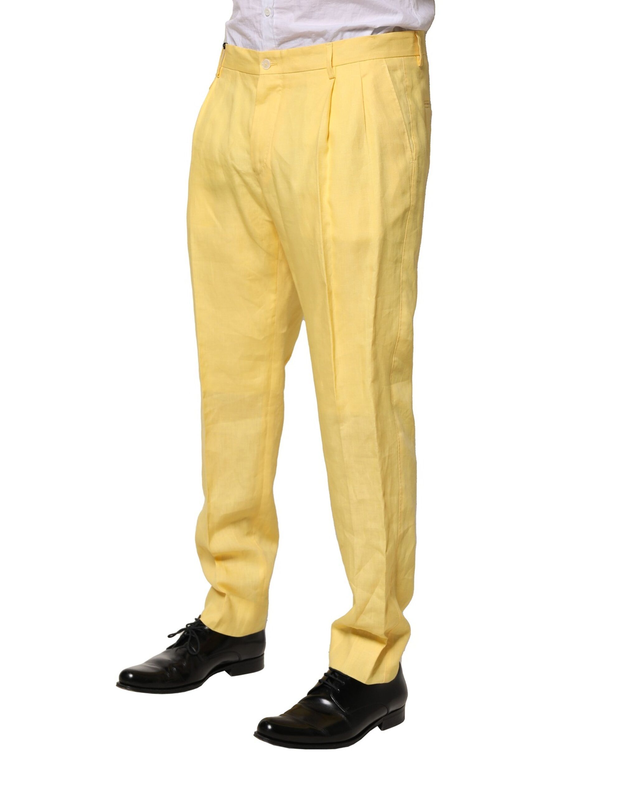 Flax Tapered Dress Men Men's Pants - Dolce & Gabbana - Modalova