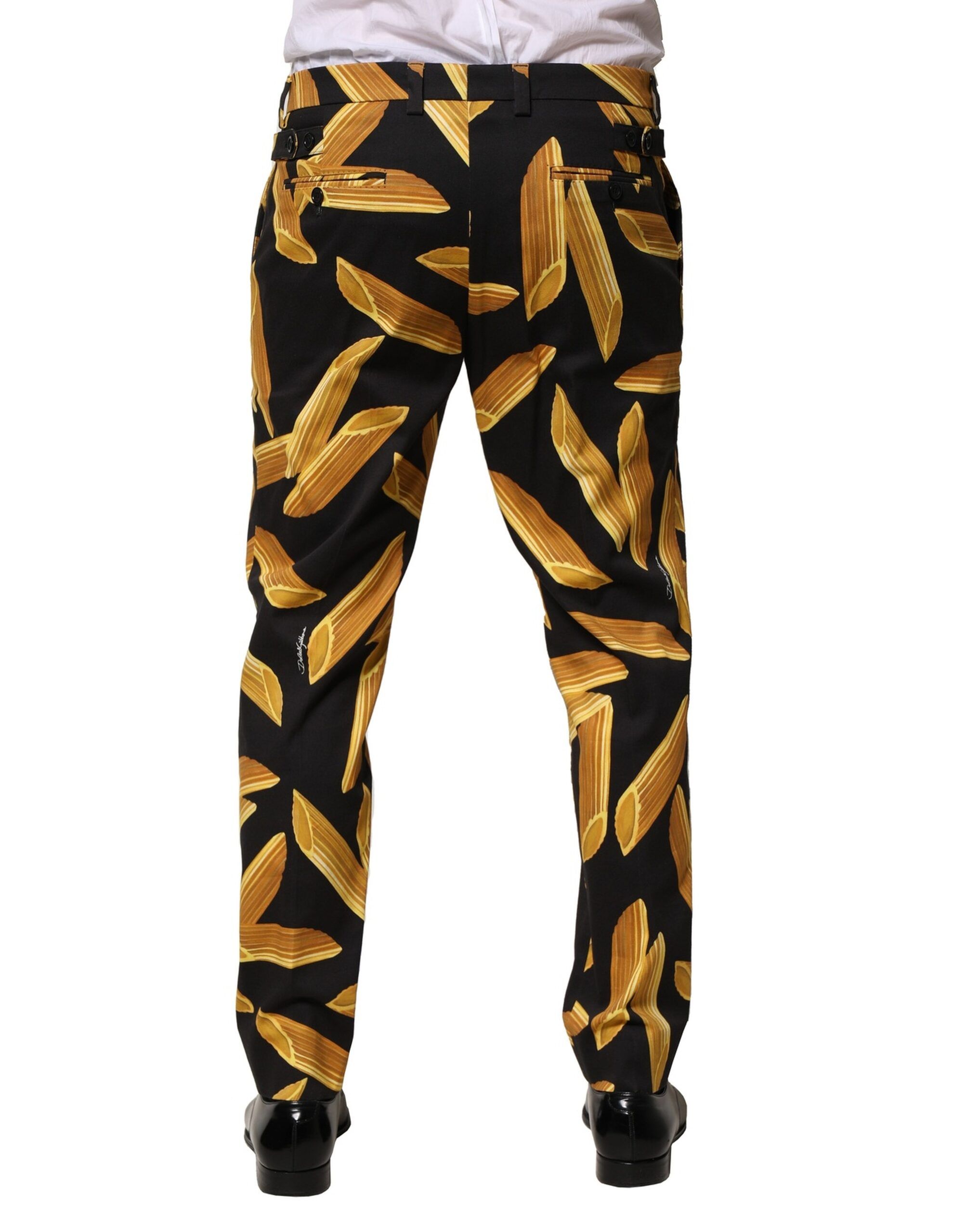 Pasta Print Tapered Men Men's Pants - Dolce & Gabbana - Modalova