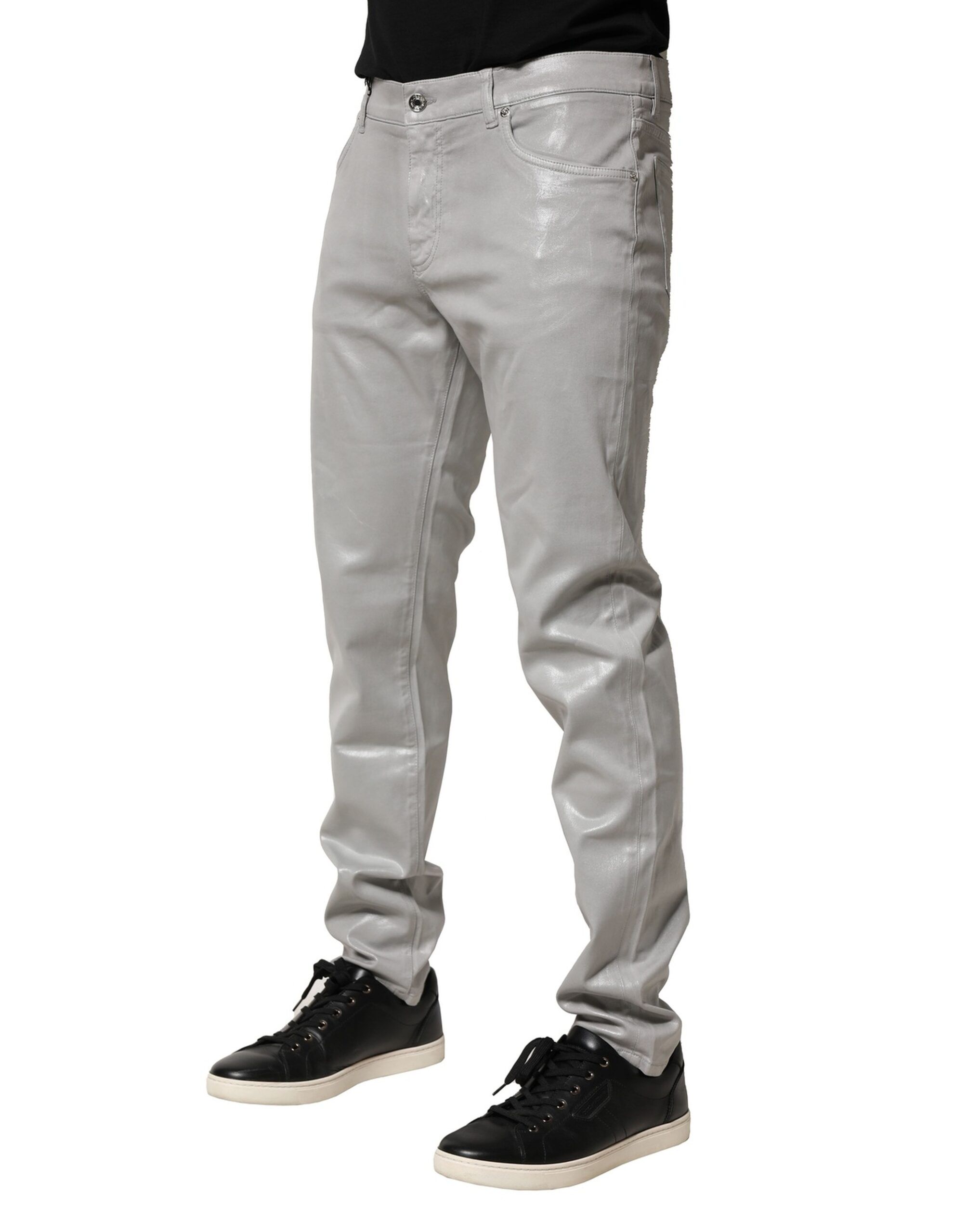 Cotton Stretch Slim Denim Men's Jeans - Dolce & Gabbana - Modalova