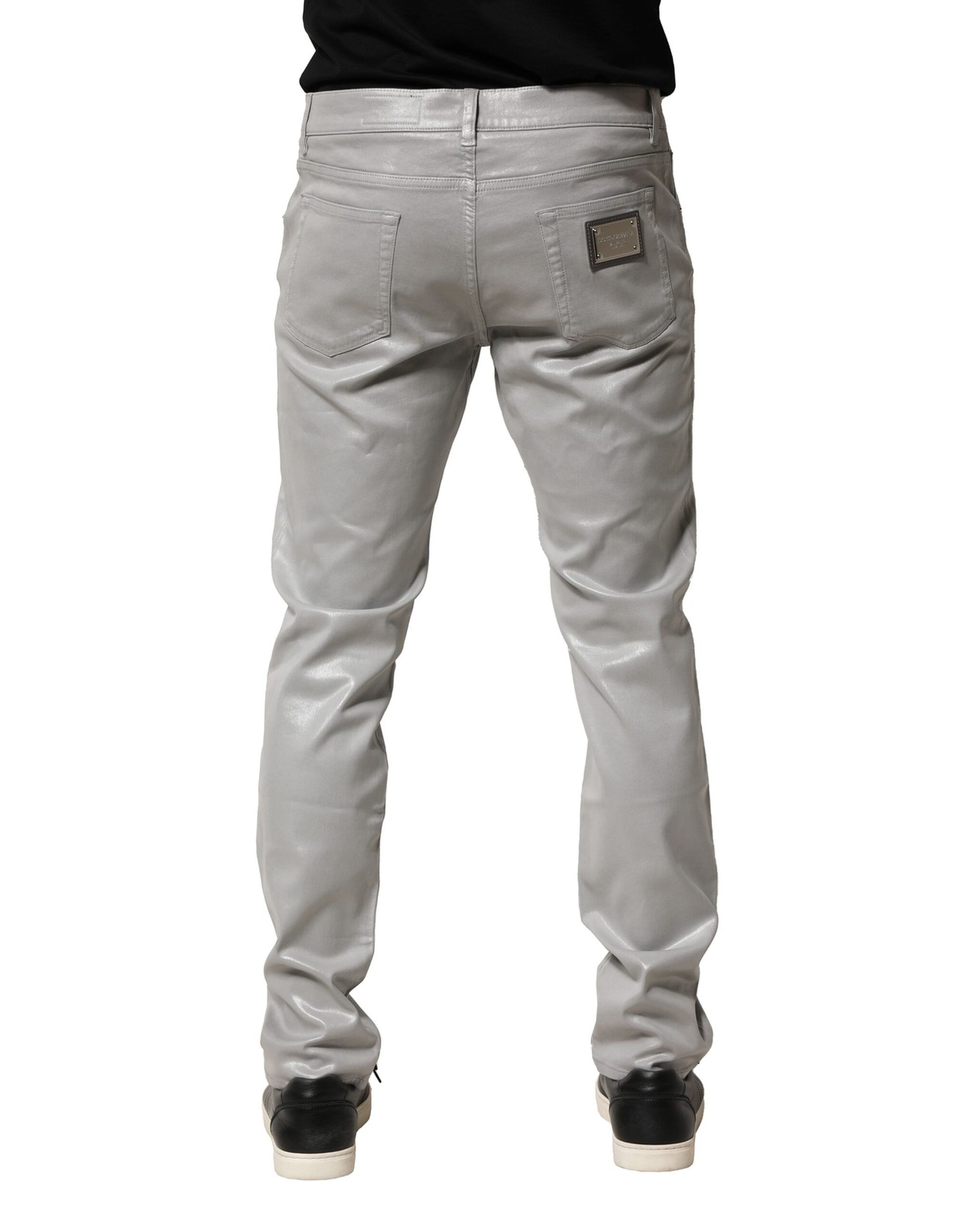 Cotton Stretch Slim Denim Men's Jeans - Dolce & Gabbana - Modalova
