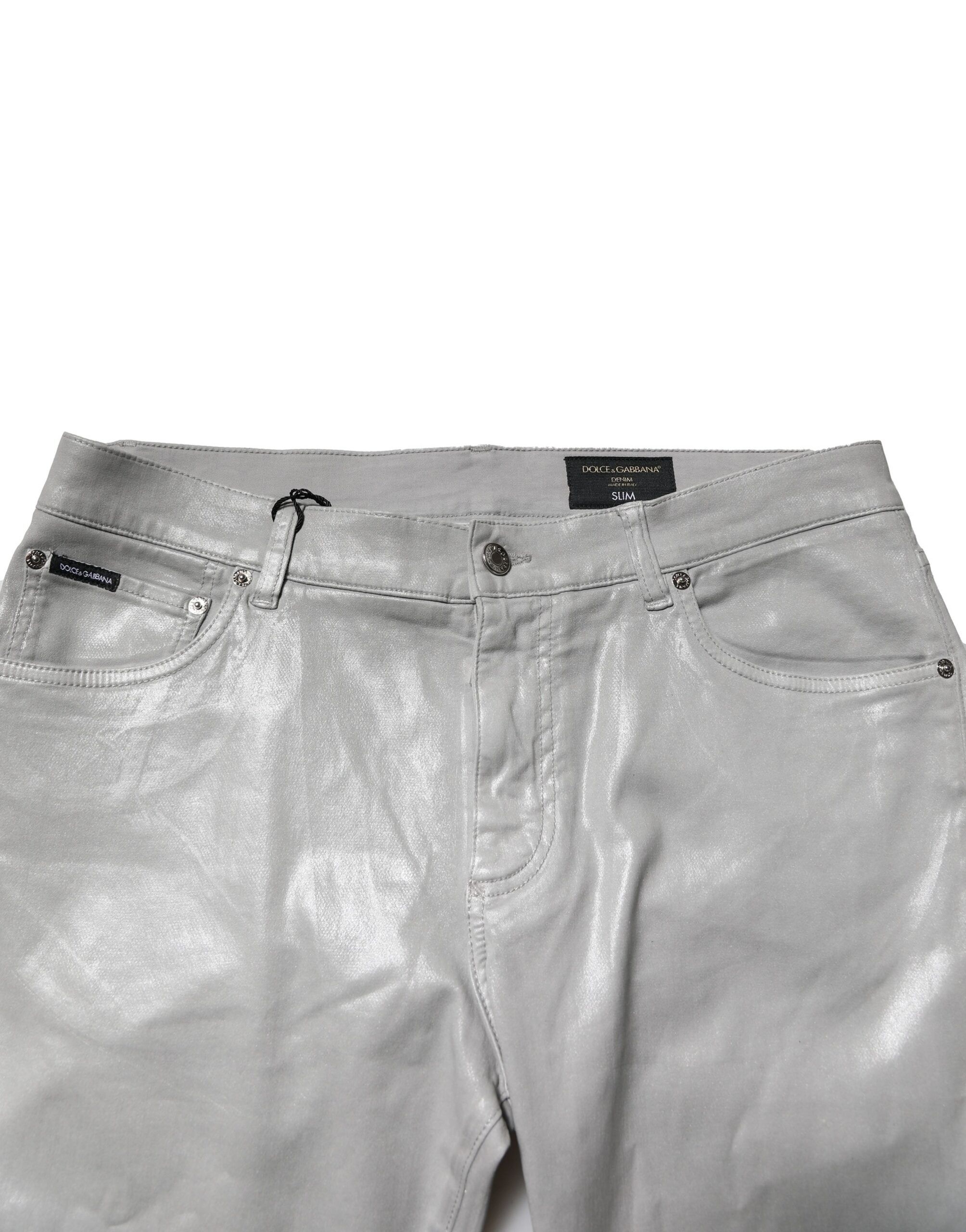 Cotton Stretch Slim Denim Men's Jeans - Dolce & Gabbana - Modalova