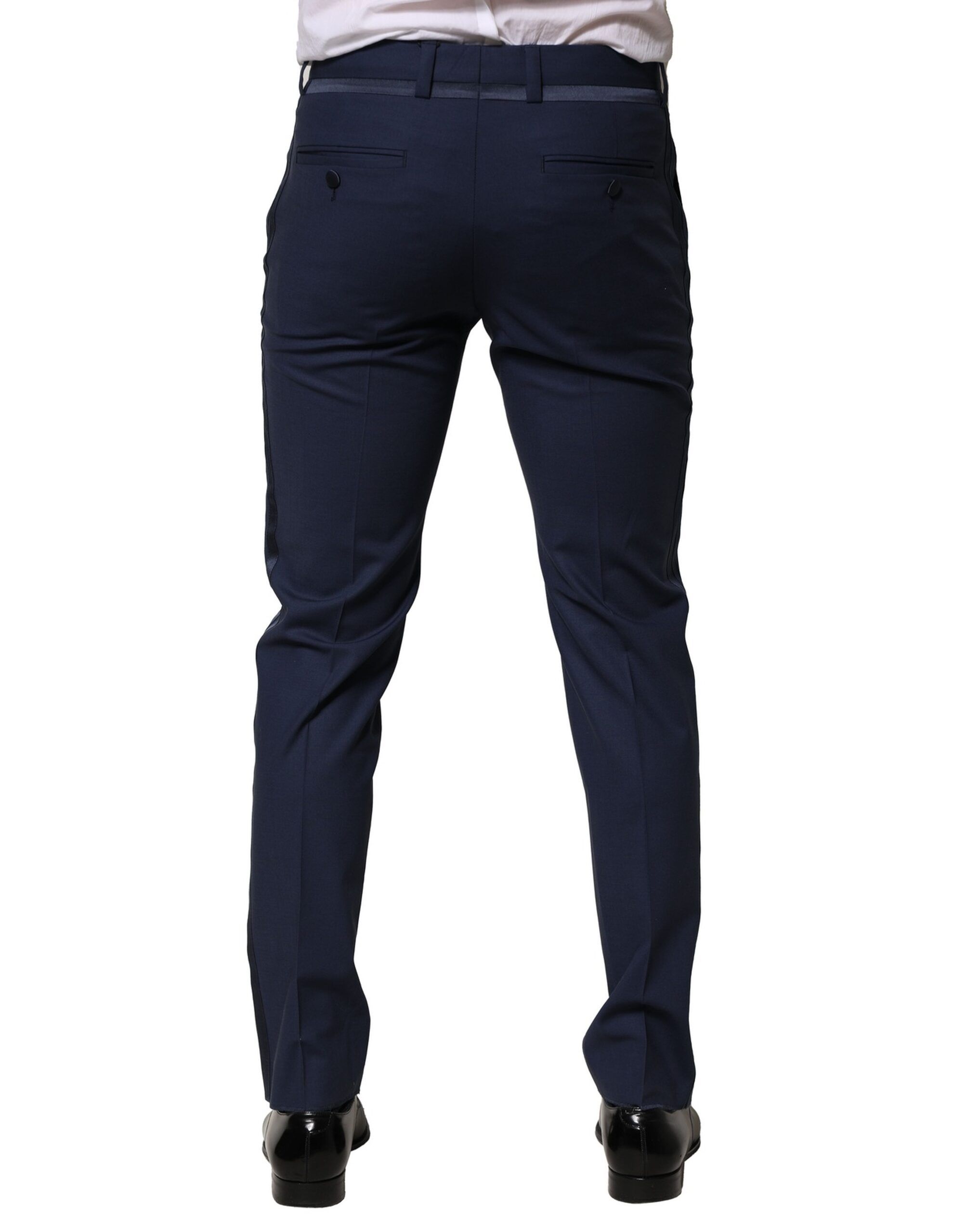 Dark Wool Dress Formal Men's Pants - Dolce & Gabbana - Modalova