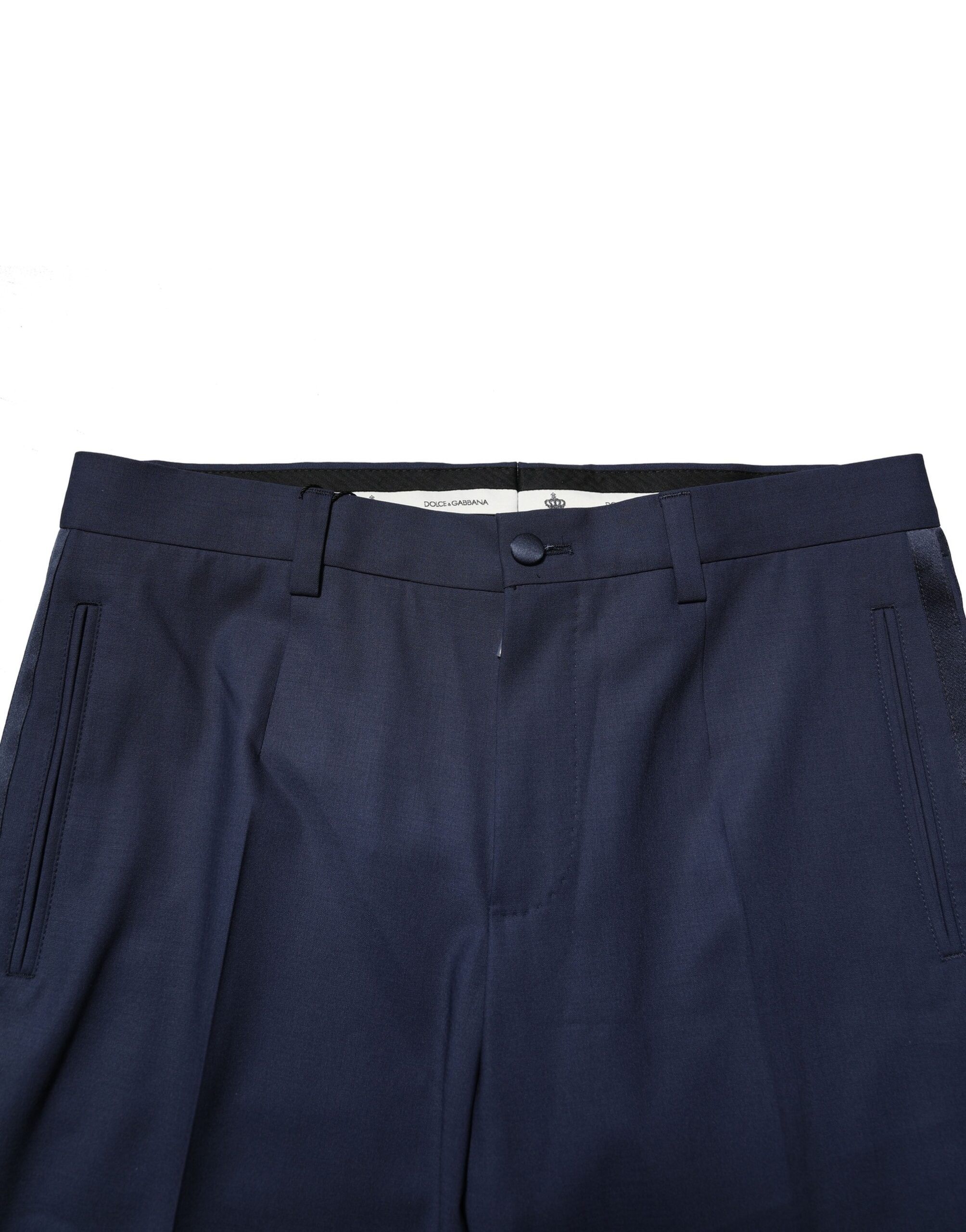 Dark Wool Dress Formal Men's Pants - Dolce & Gabbana - Modalova