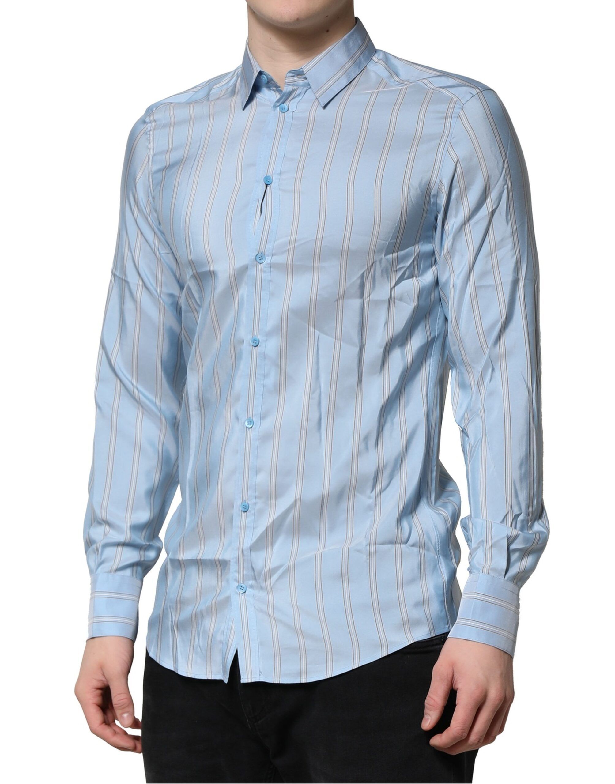MARTINI Striped Formal Dress Men's Shirt (Pre-Owned) - Dolce & Gabbana - Modalova