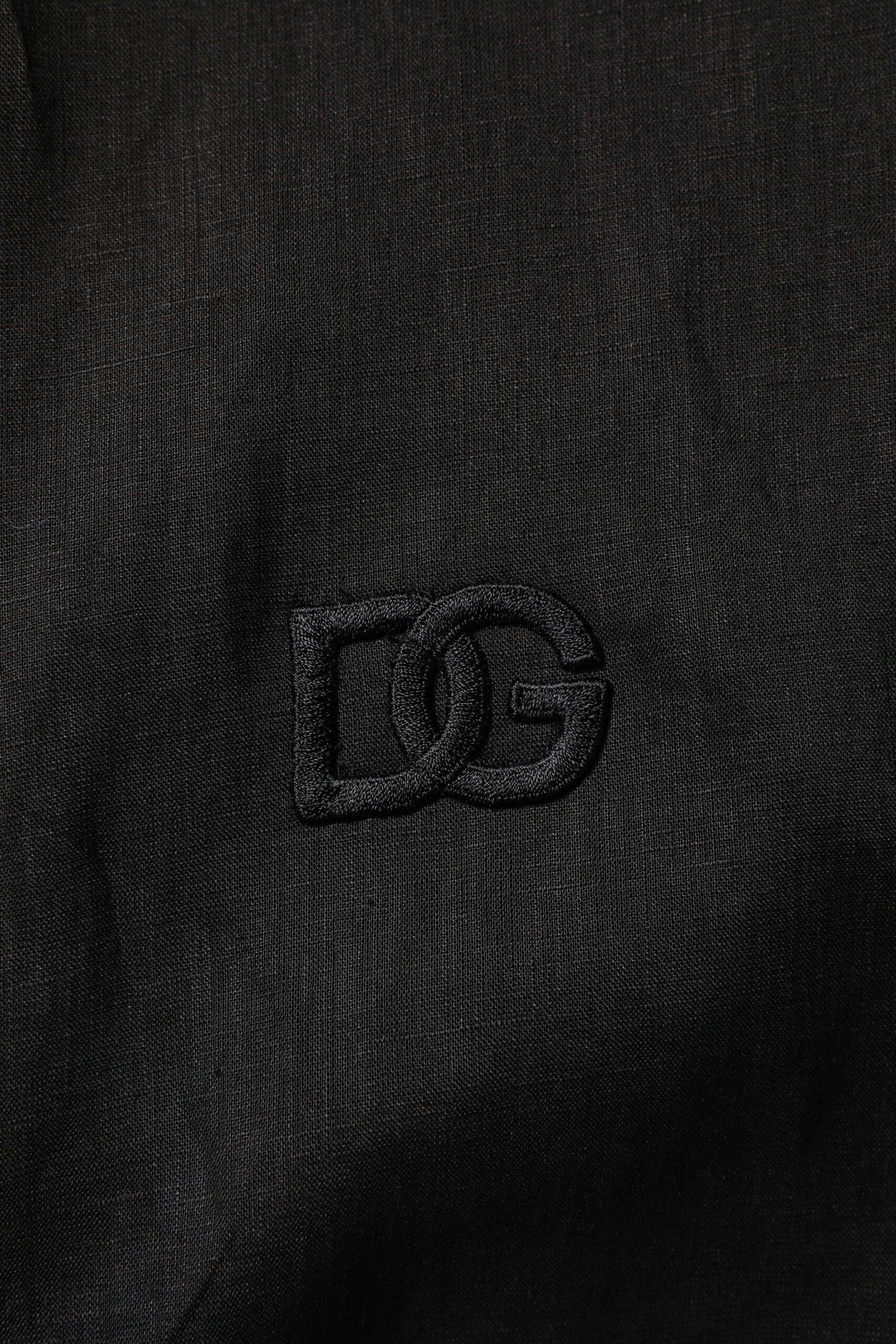 Linen Long Sleeves Men Casual Men's Shirt - Dolce & Gabbana - Modalova