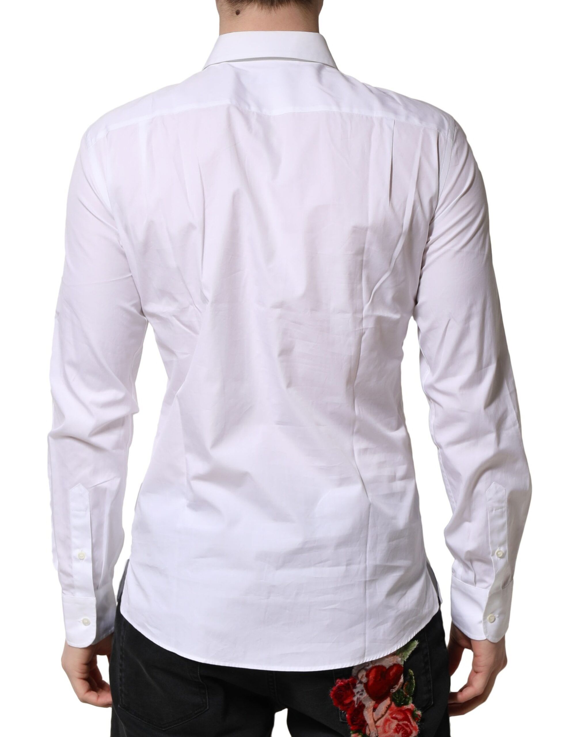 Poplin Cotton Formal Men Dress Men's Shirt - Dolce & Gabbana - Modalova