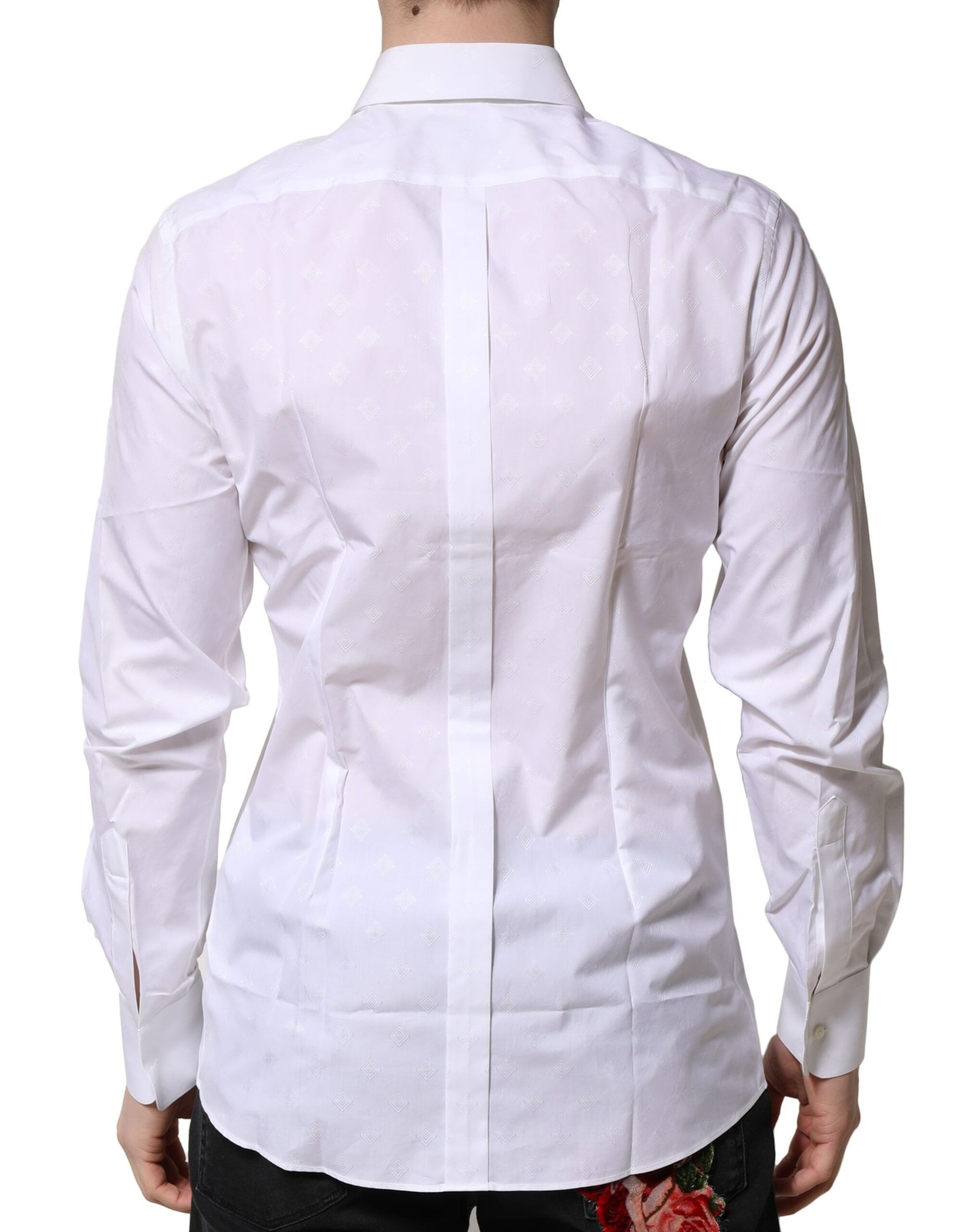 Bib Cotton Poplin GOLD Formal Men's Shirt (Pre-Owned) - Dolce & Gabbana - Modalova