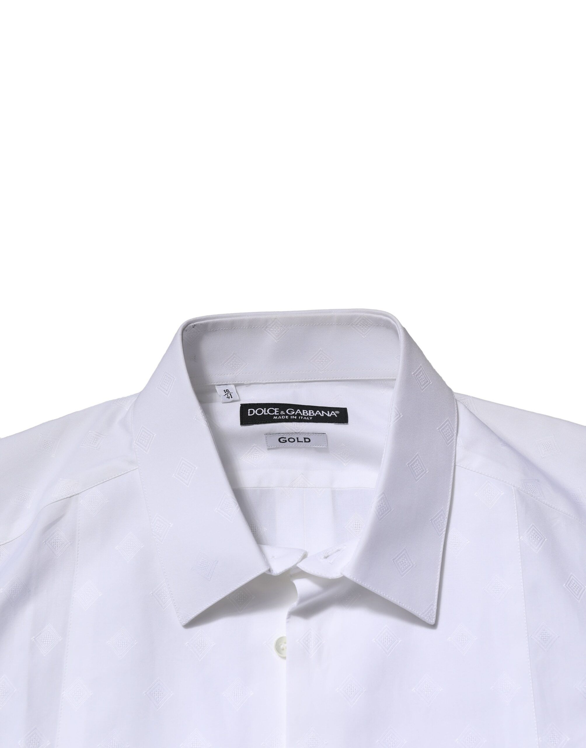 Bib Cotton Poplin GOLD Formal Men's Shirt (Pre-Owned) - Dolce & Gabbana - Modalova